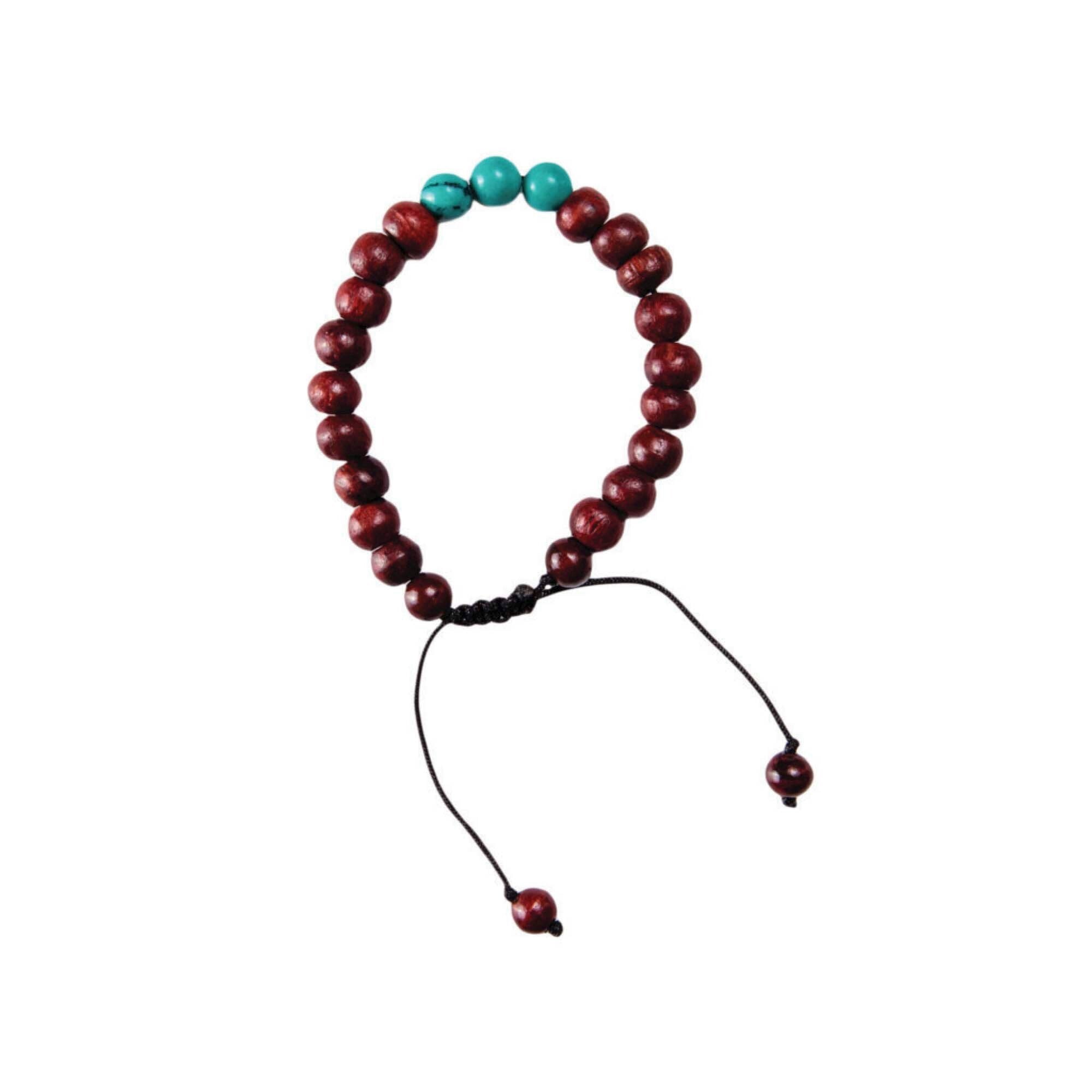 Mala Three Stone Bracelet - Brown