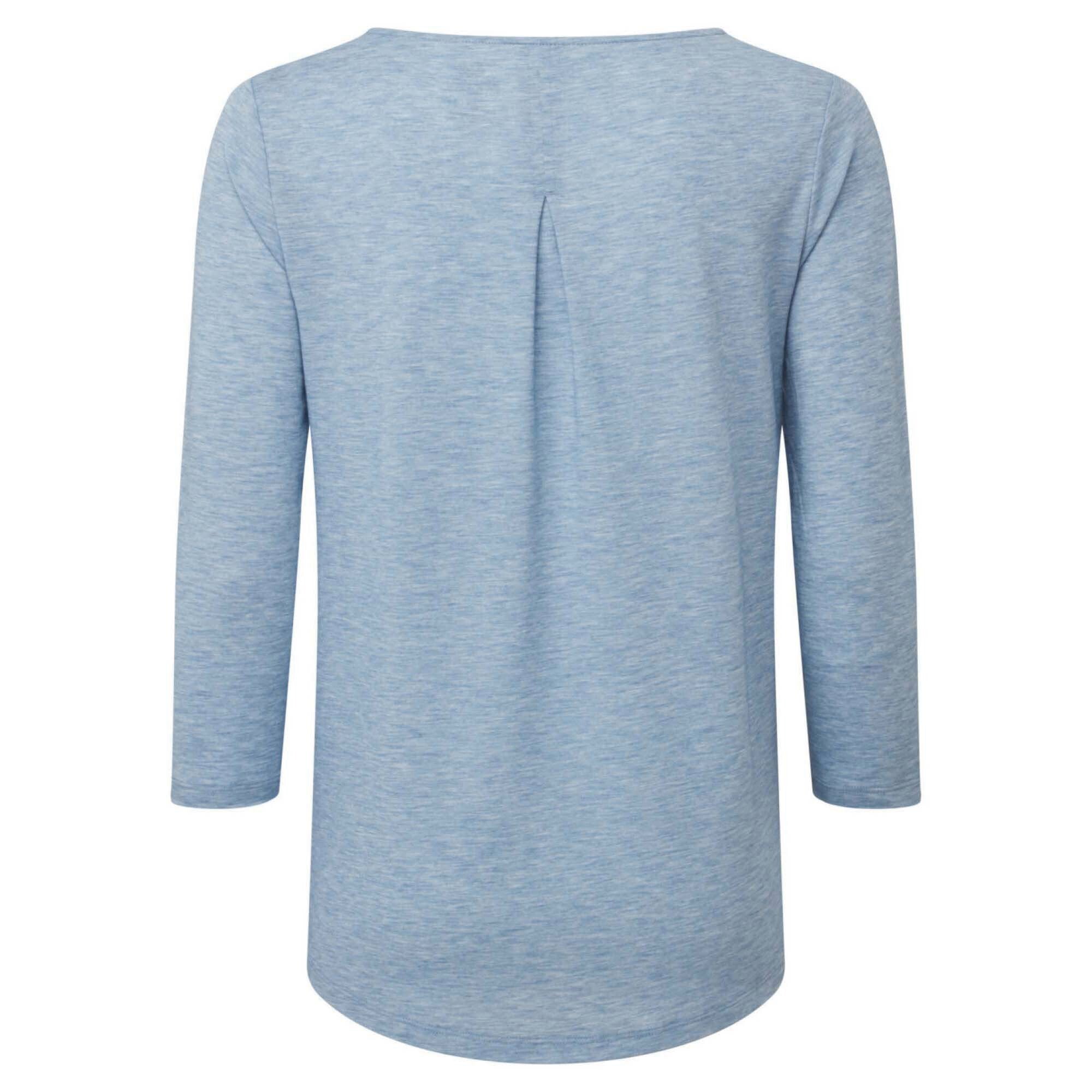 Sherpa Adventure Gear Asha 3/4 Sleeve Top in Blue from the back