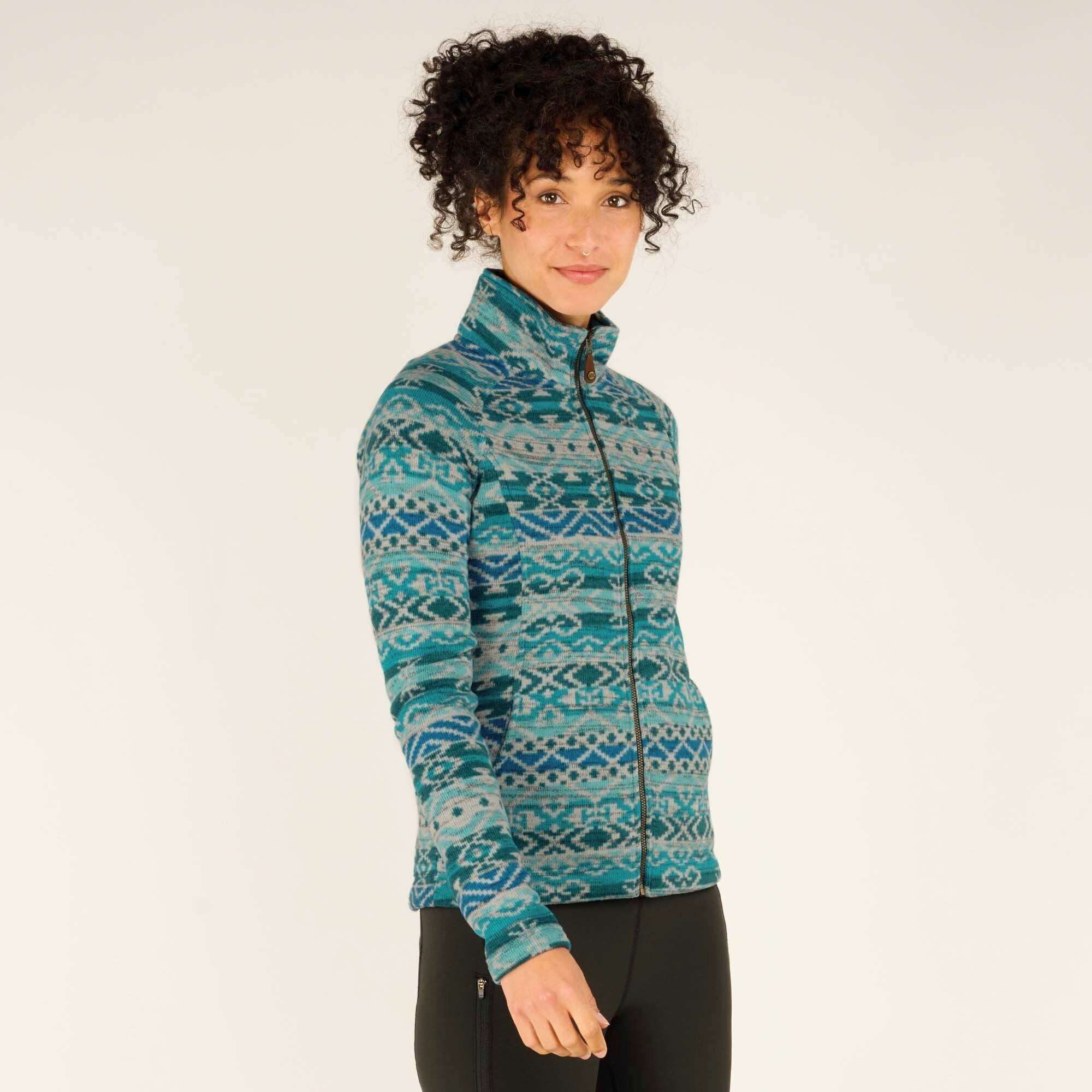 Bhutan Full Zip Jacket - Verdigris