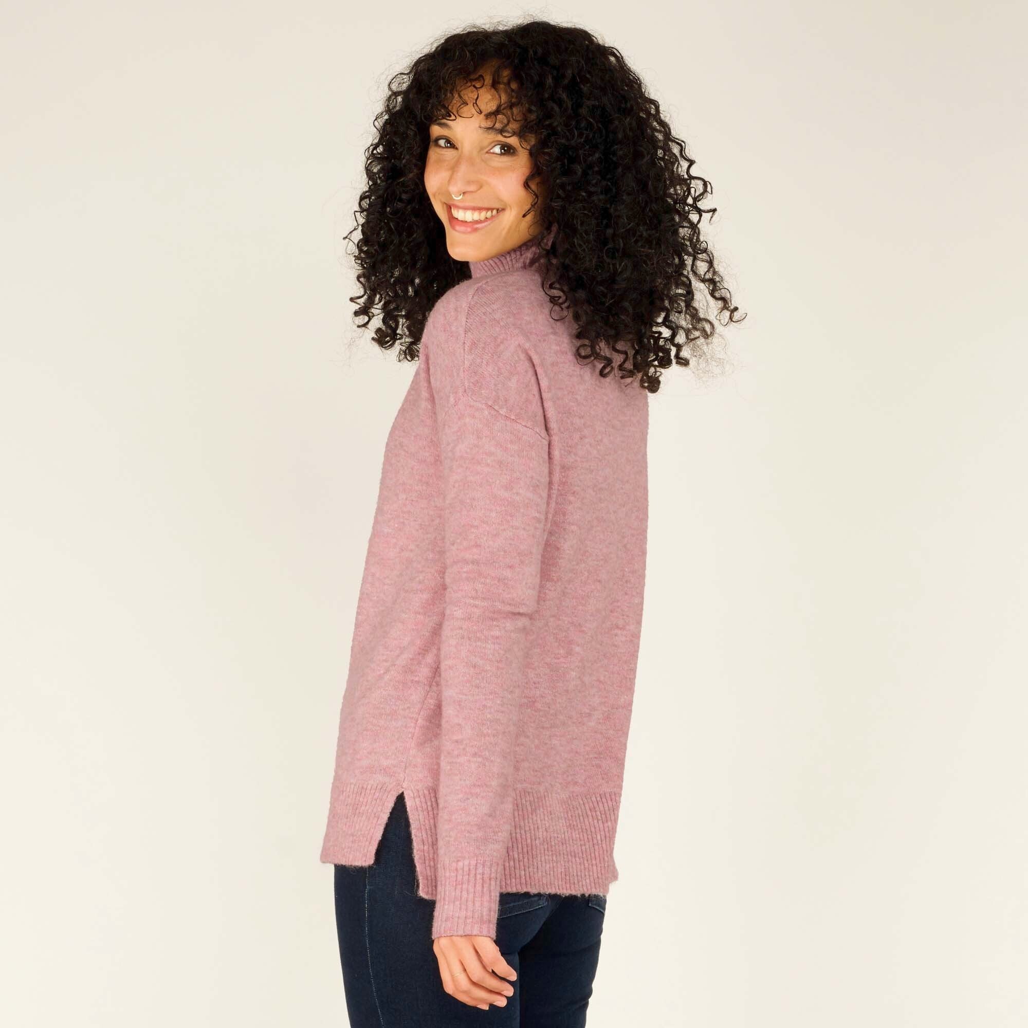 Dali Mock Neck - Blush