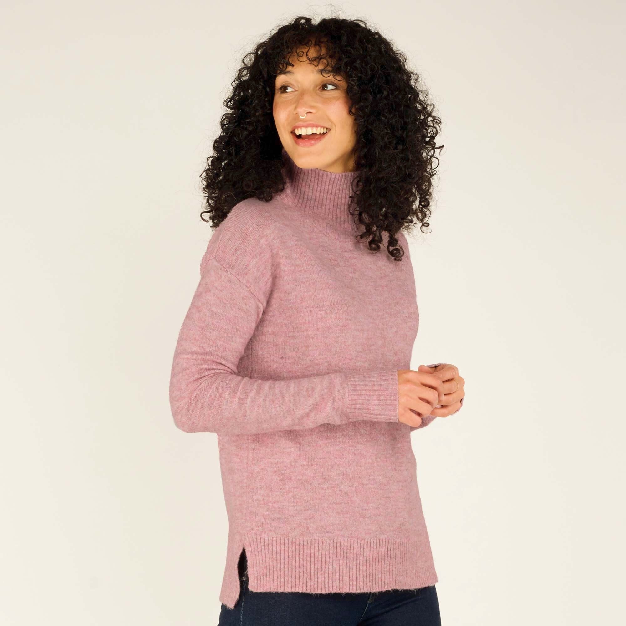 Dali Mock Neck - Blush