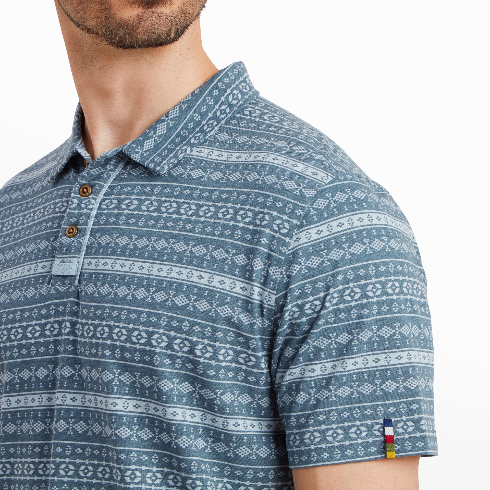 Dhani Poloshirt – Haze Stripe