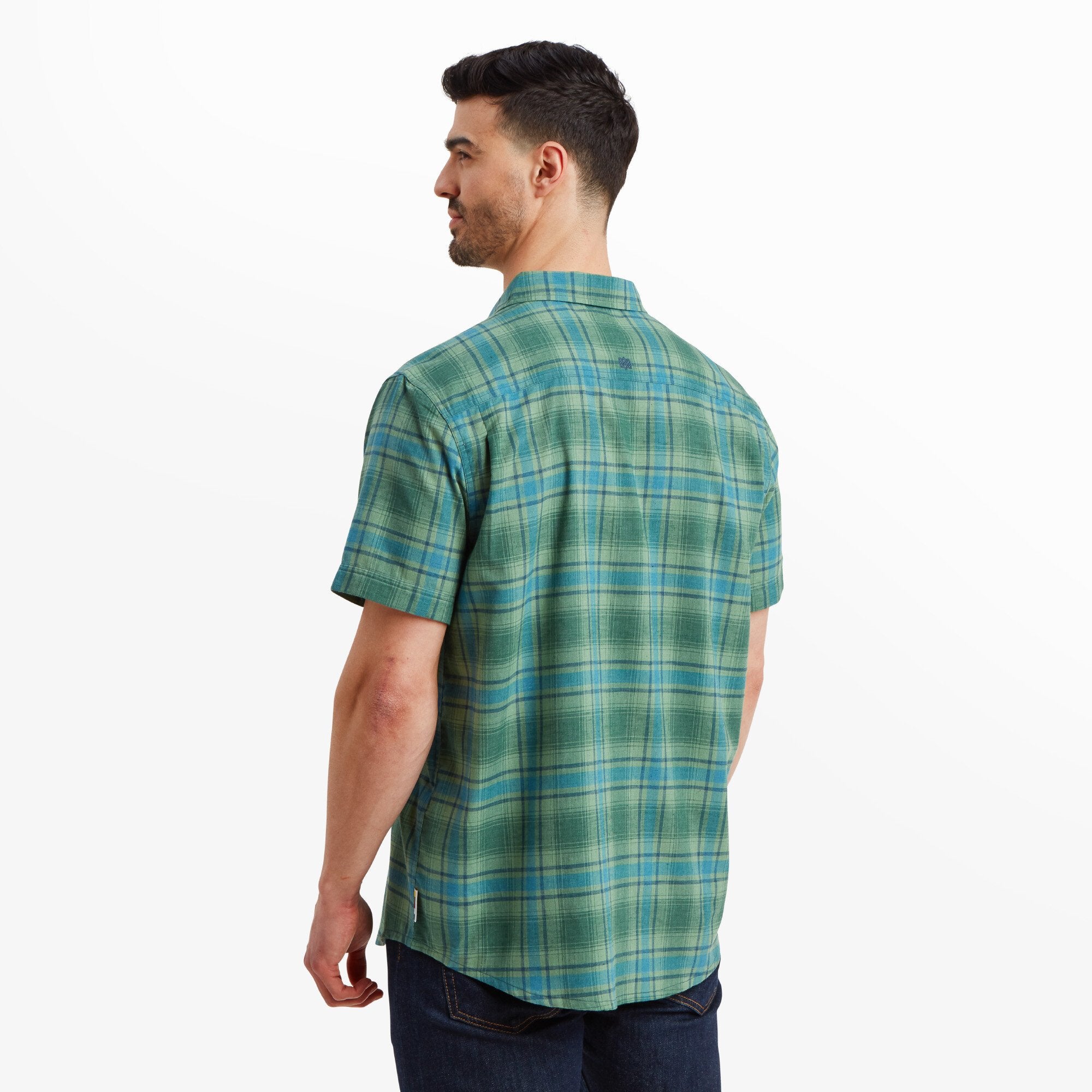 Faneel Plaid Short Sleeve Shirt - Forest