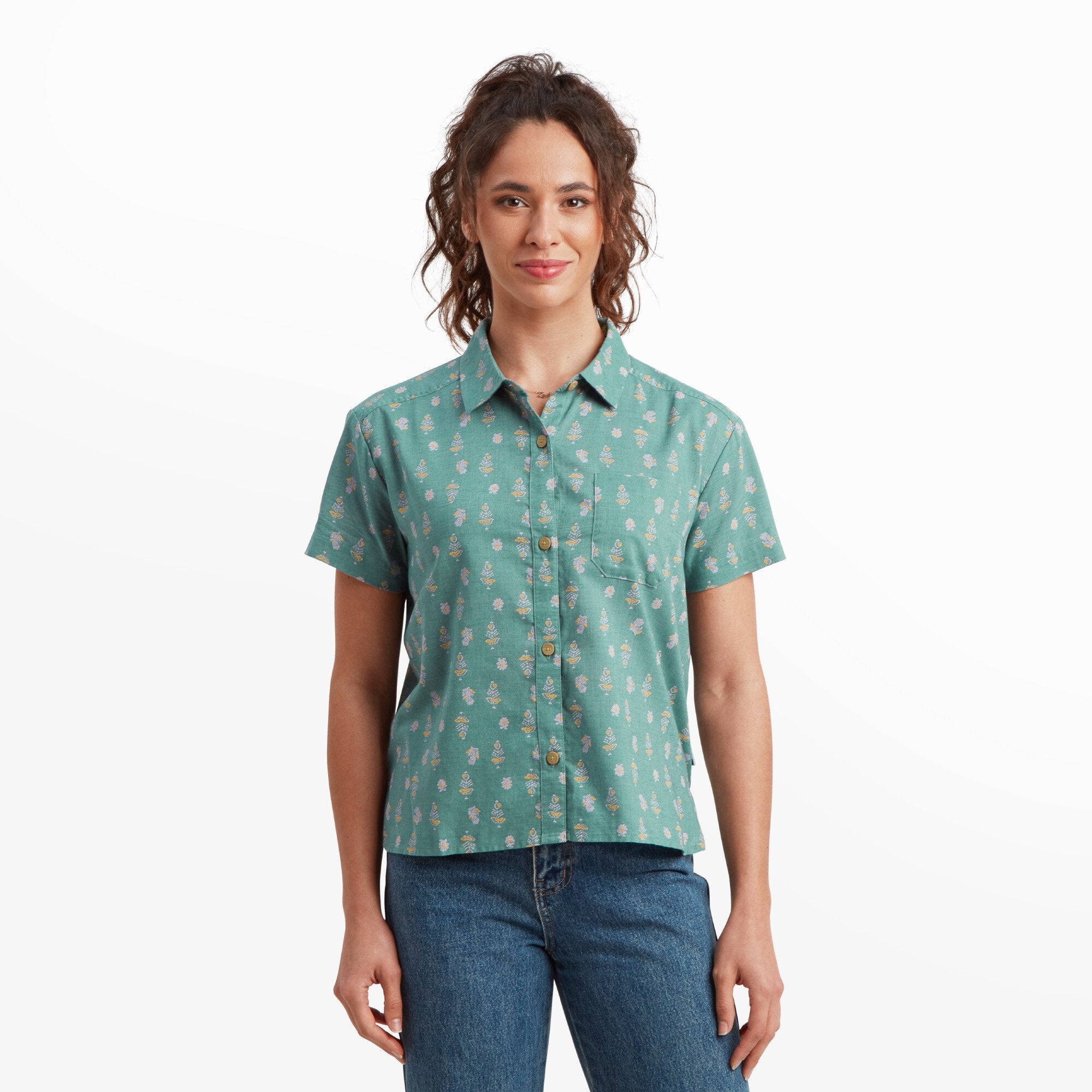 Jaya Camp Shirt - Hydra Indi Blossom