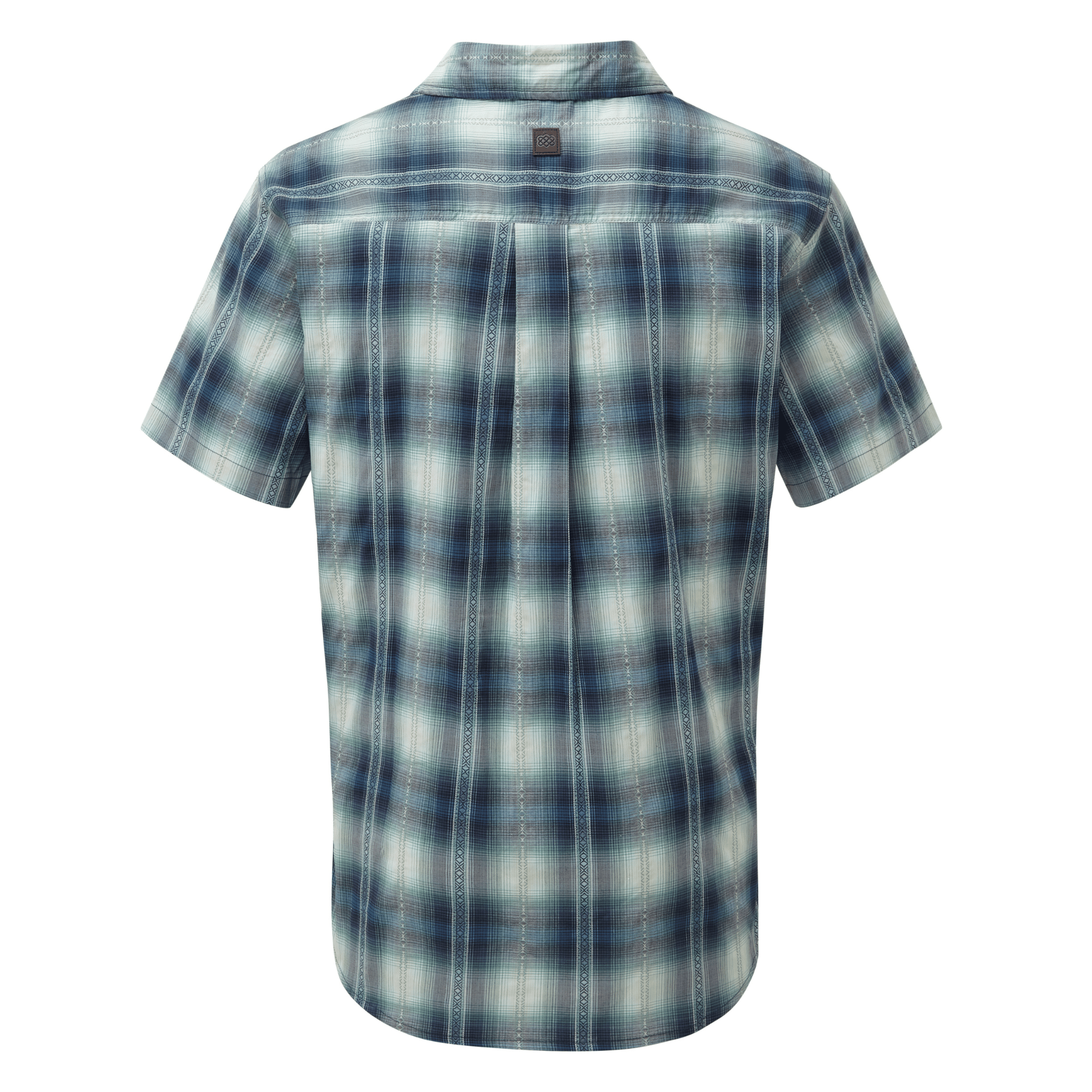 Sherpa Adventure Gear Manang Short Sleeve Shirt in Blue from the back