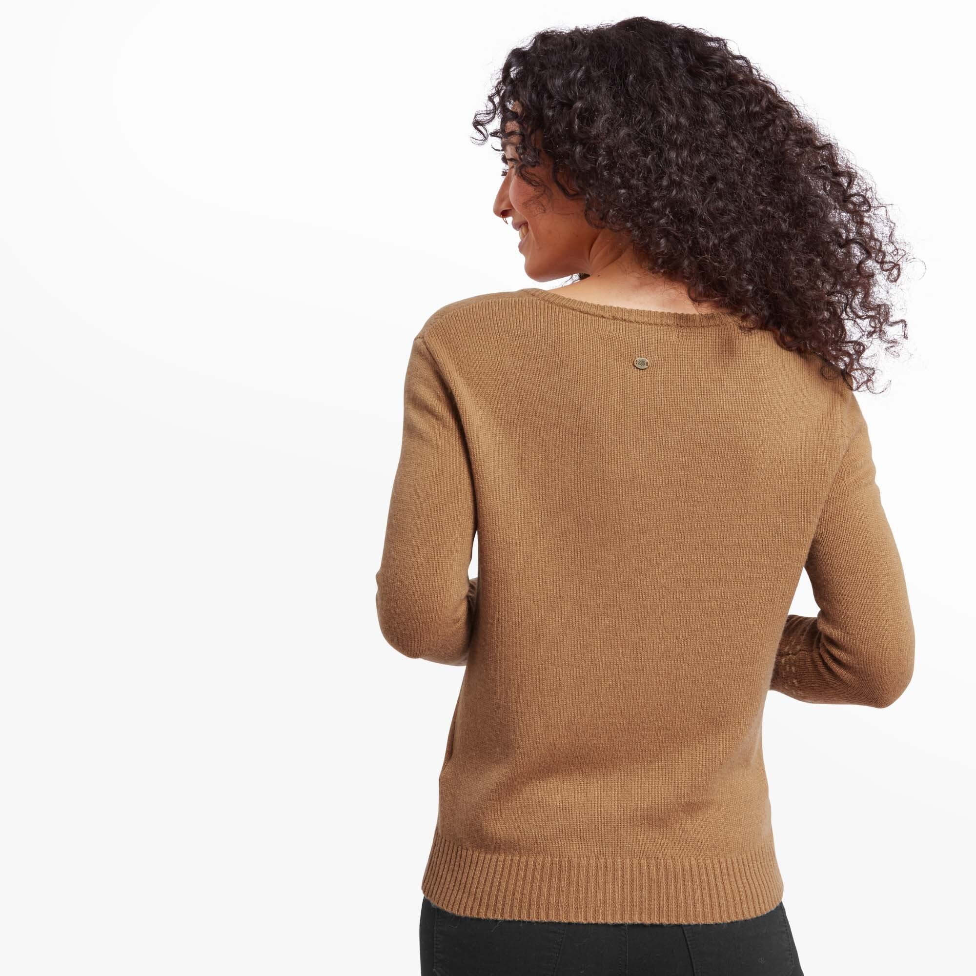 Maya V-Neck Sweater - Caramel