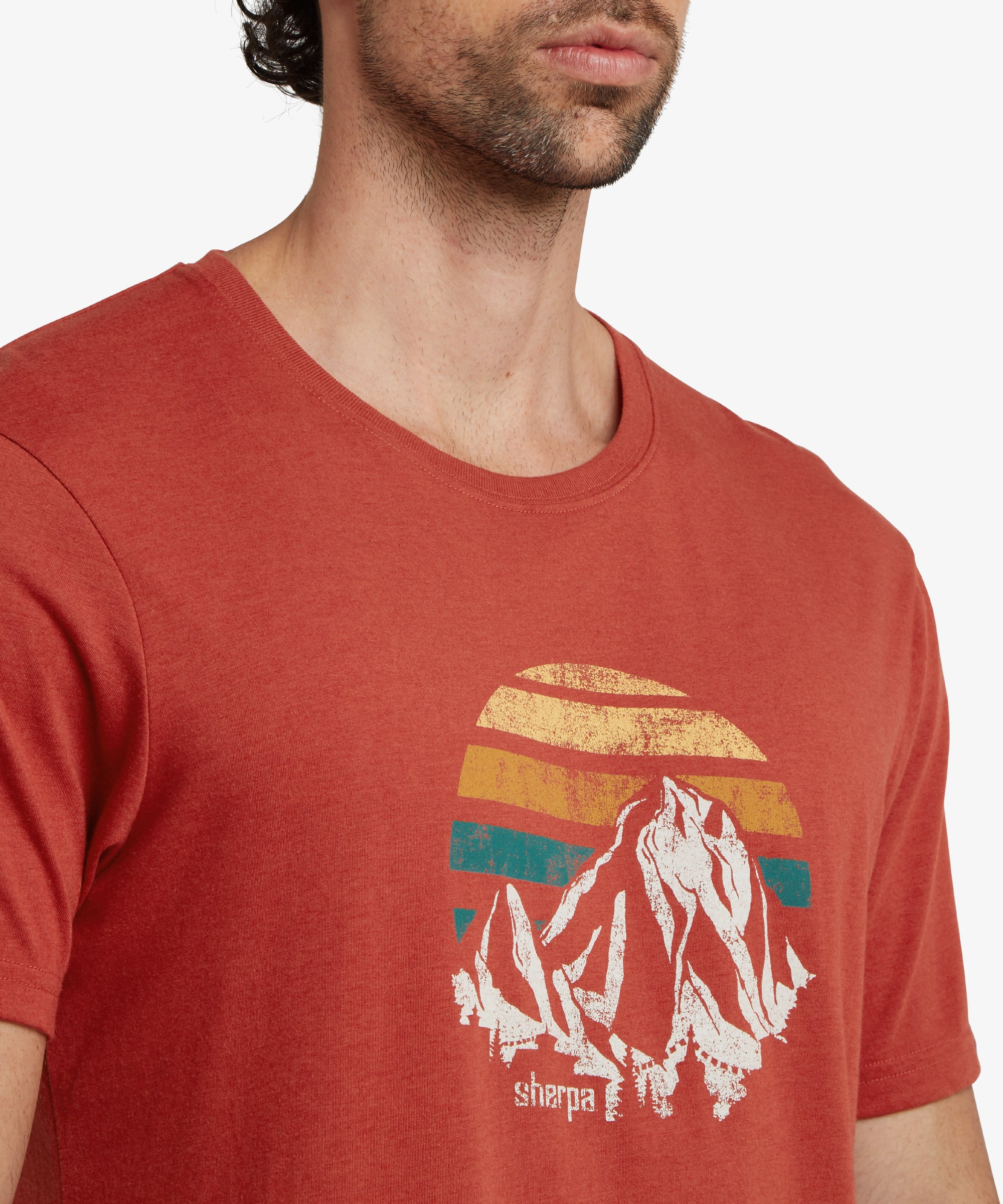 Bali Retro Sunset T-Shirt - Rust