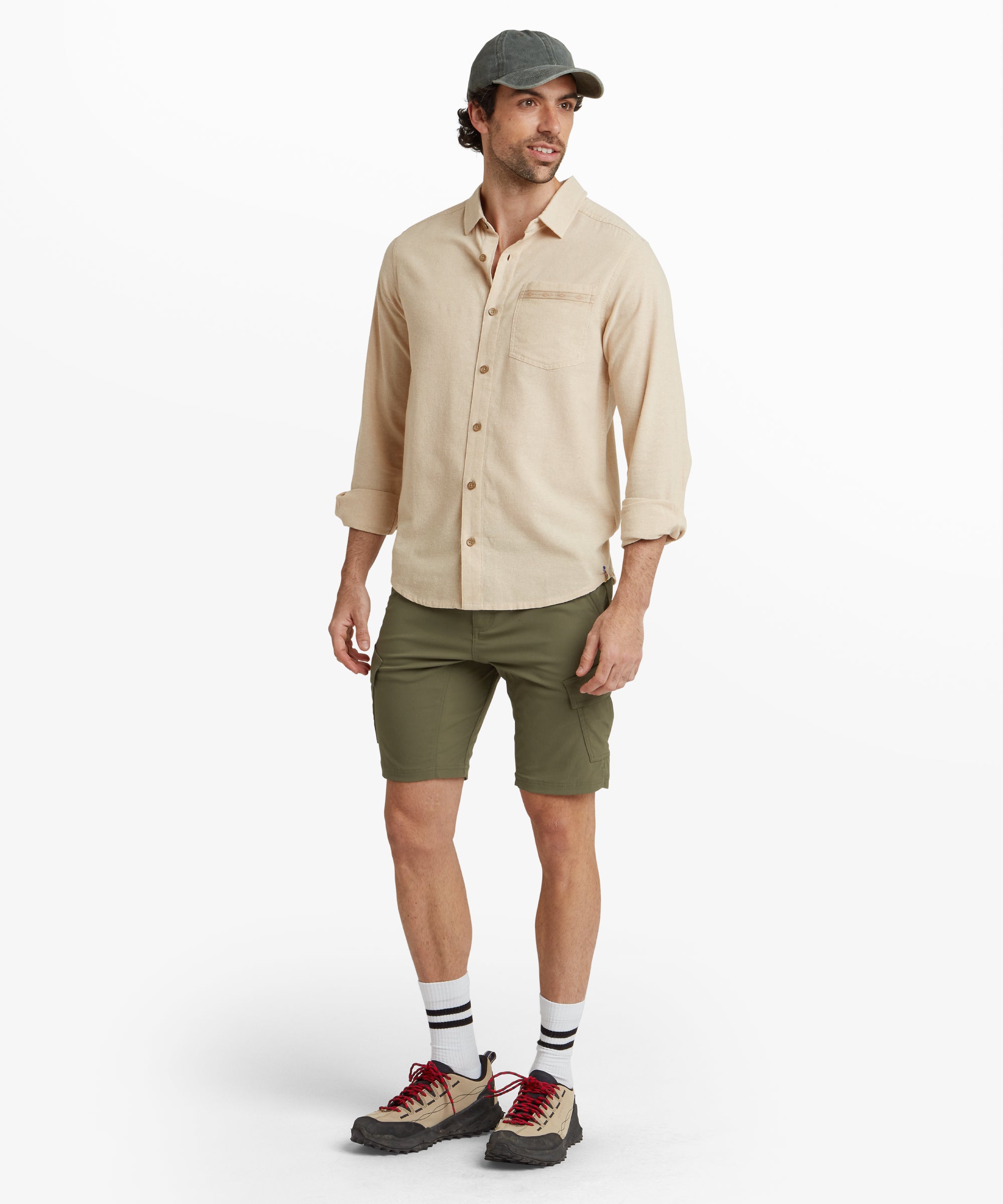 Bara Cargo Shorts - Evergreen