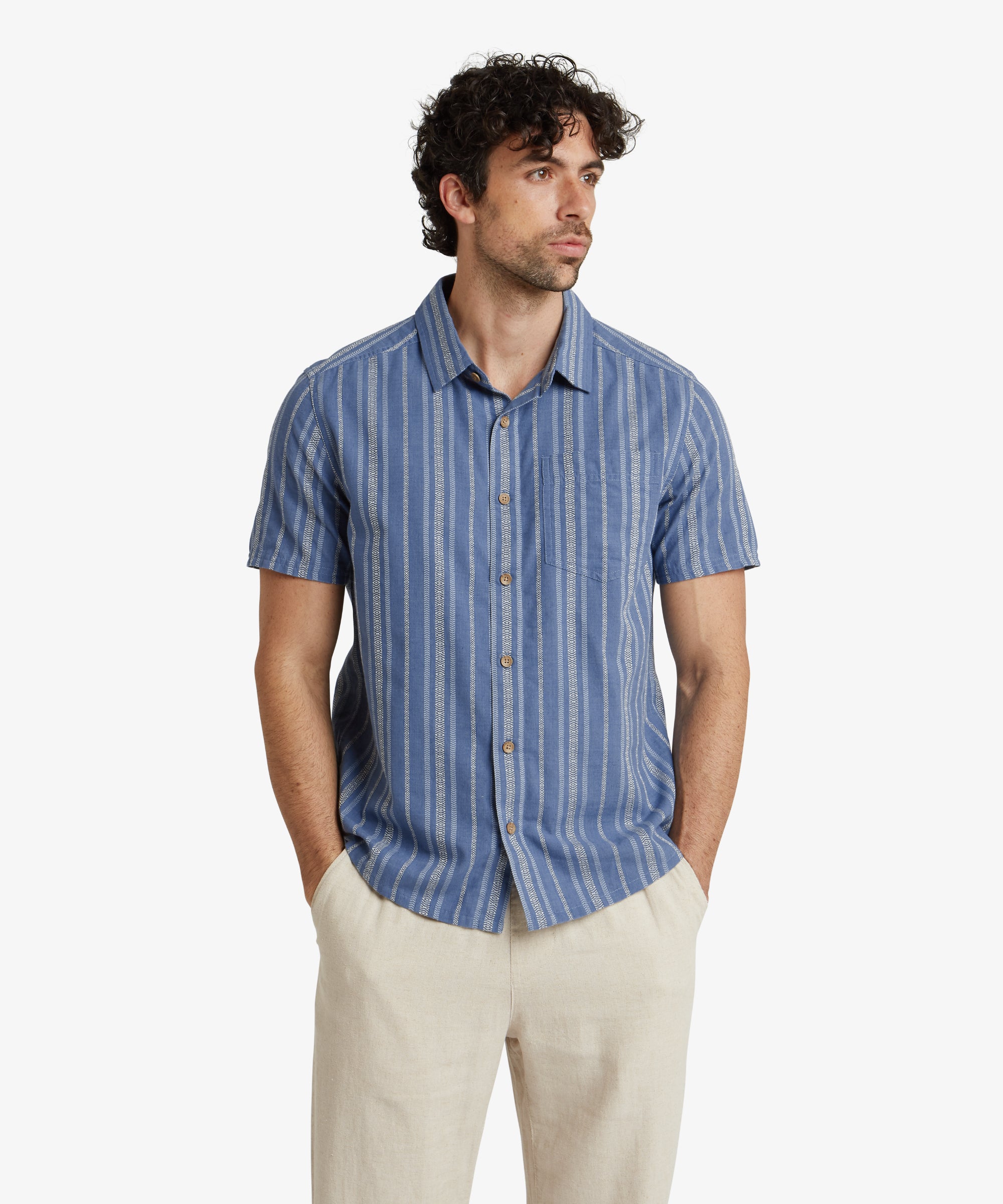 Belbari Short Sleeve Shirt - Seaport Blue