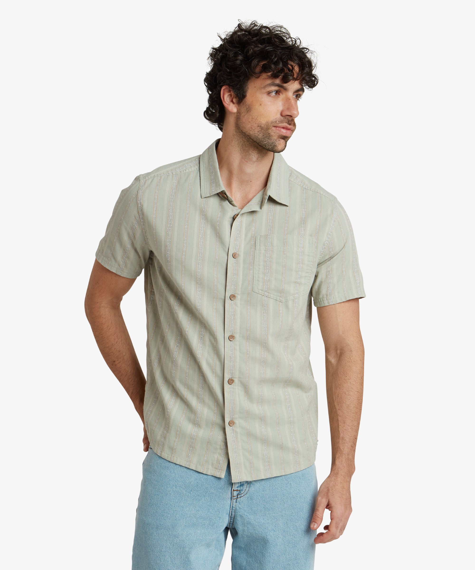 Belbari Short Sleeve Shirt - Celery