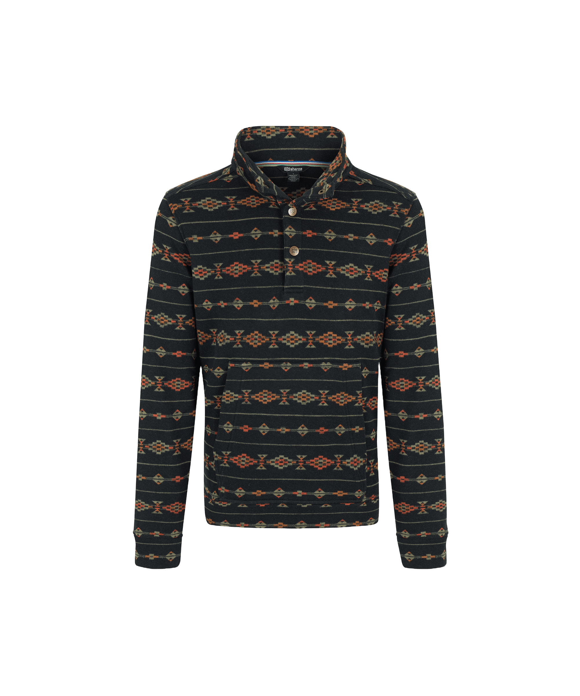 Bhutan Pullover - Schwarzer Streifen