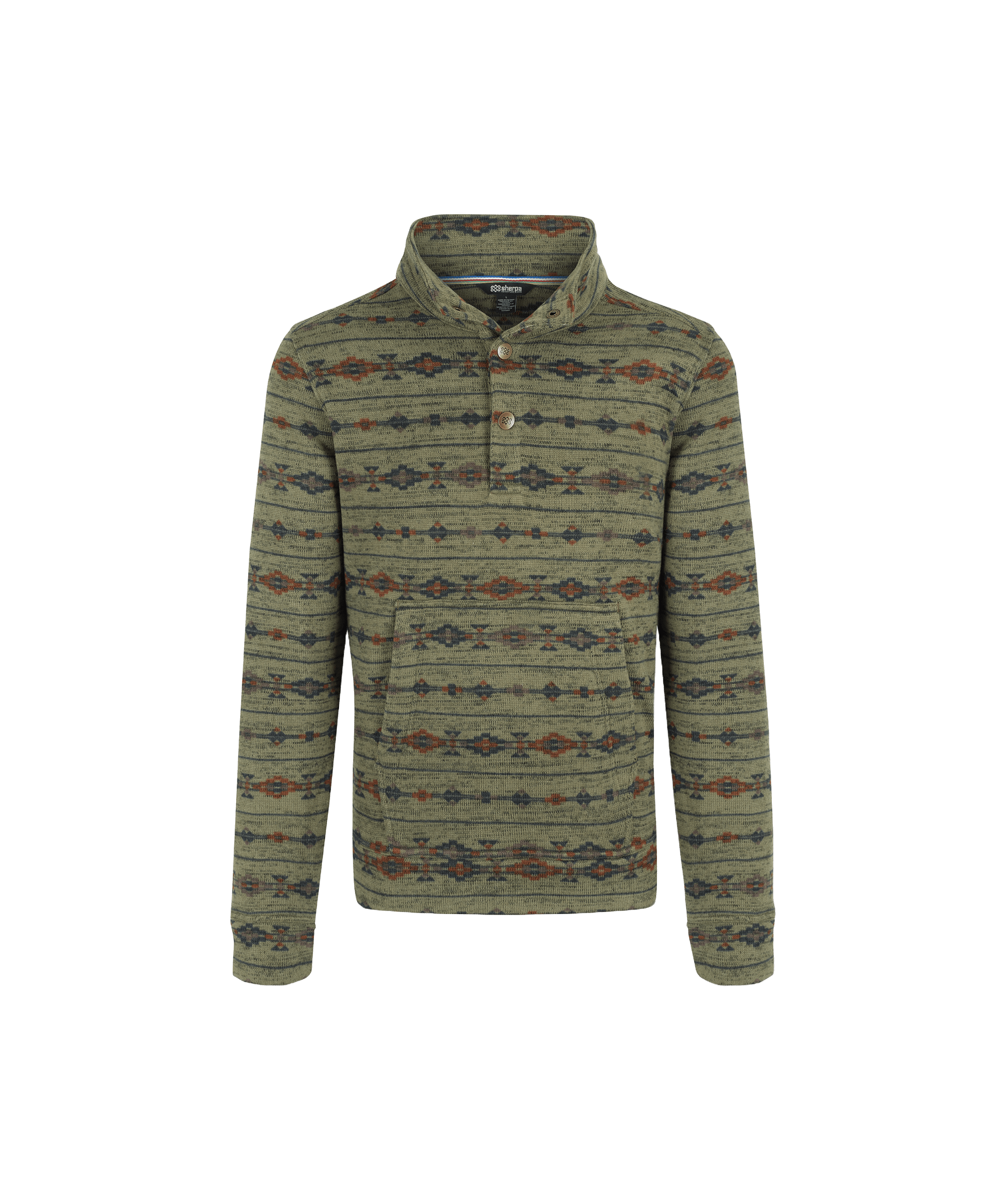 Bhutan Pullover - Immergrüne Streifen