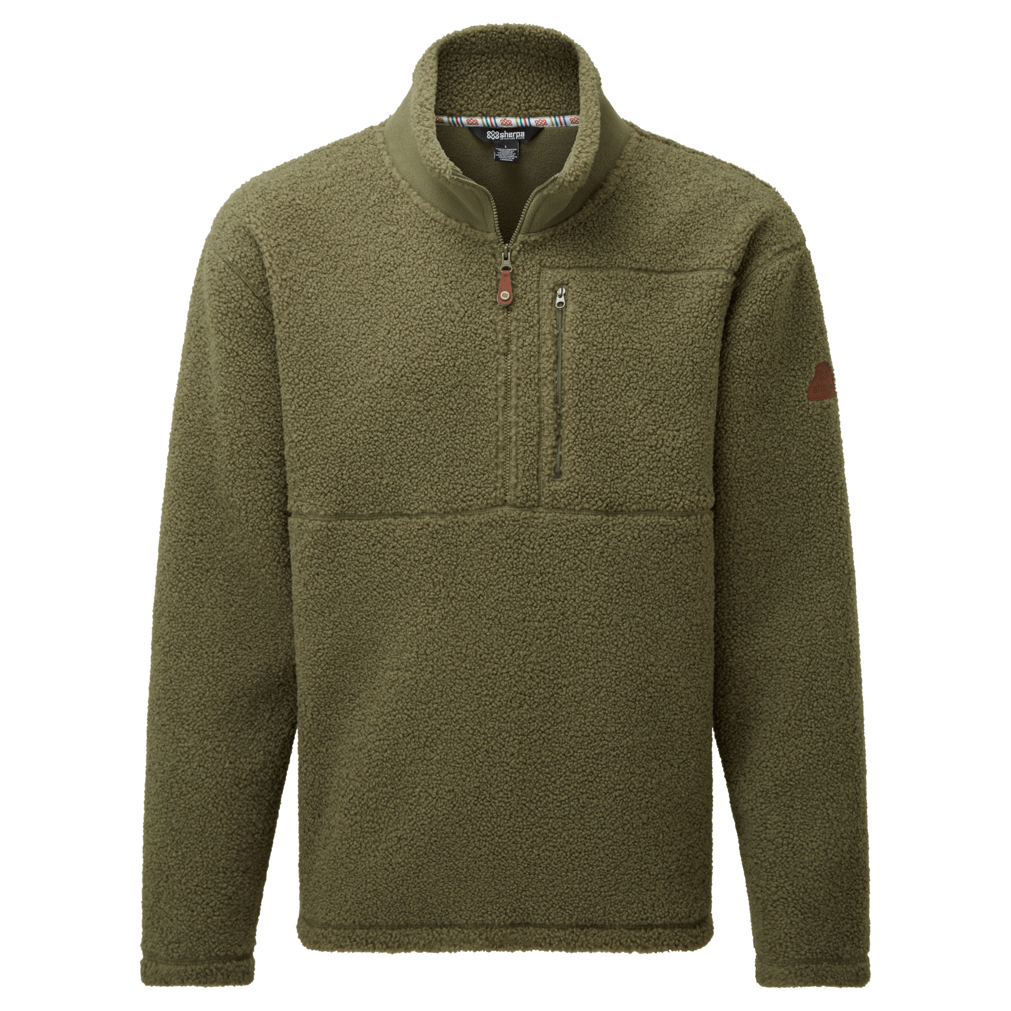 Chamlang Pullover mit halbem Reißverschluss - Evergreen