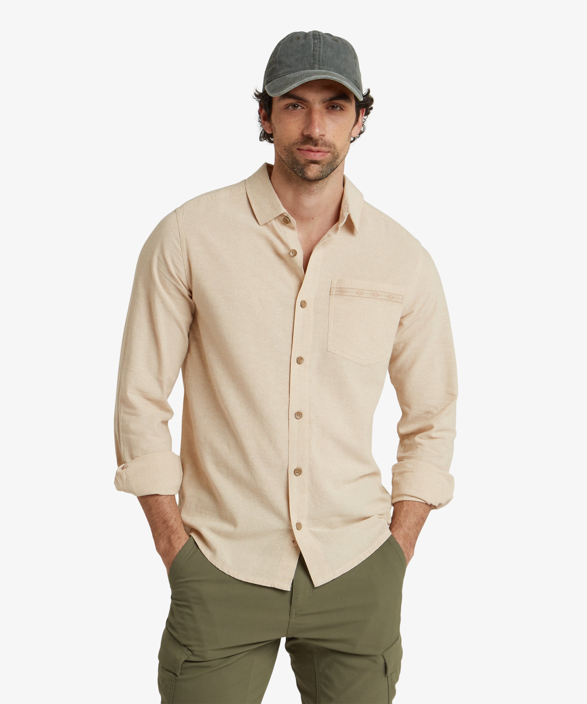 Daha Long Sleeve Shirt - Bardiya Sand