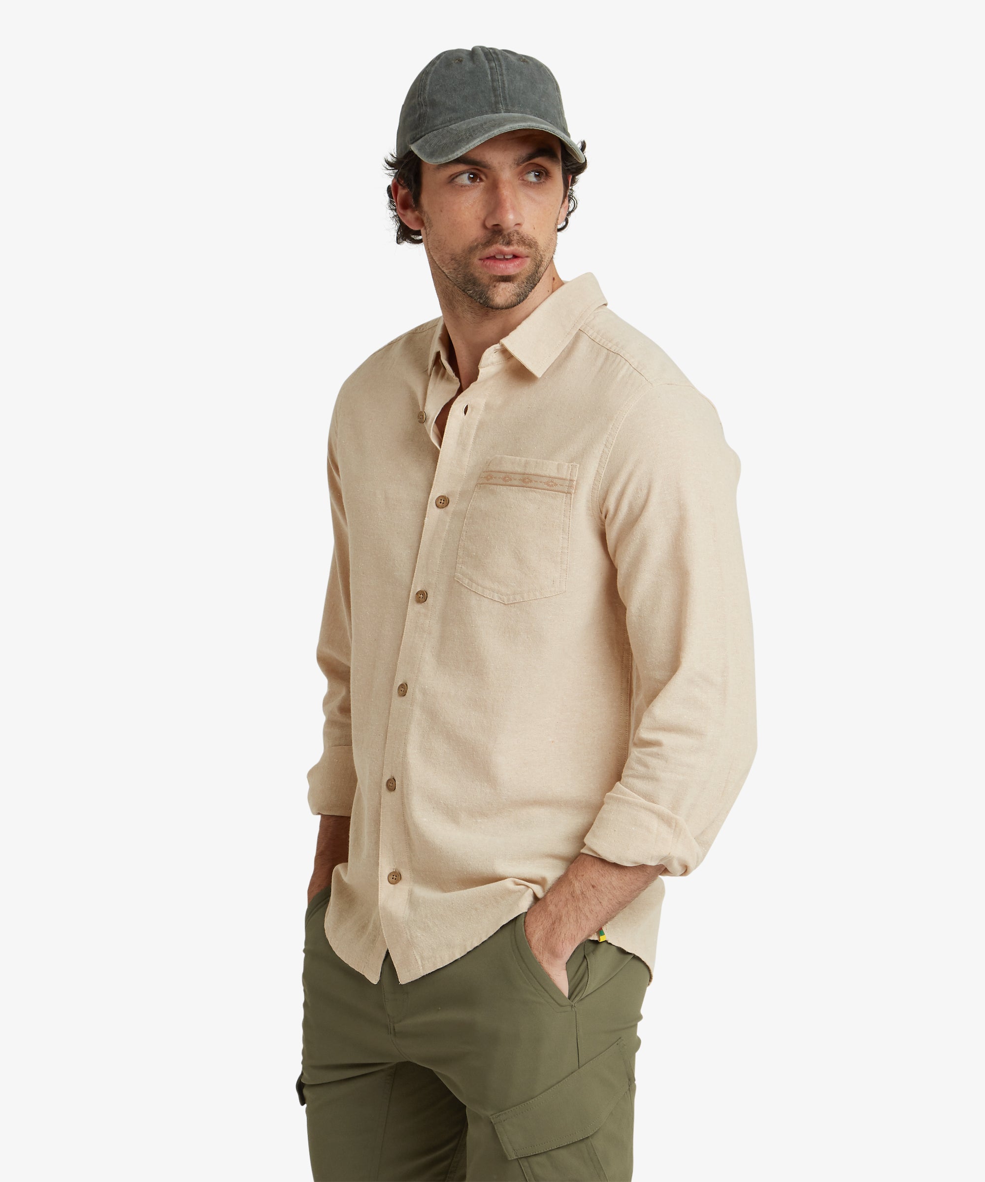 Daha Long Sleeve Shirt - Bardiya Sand