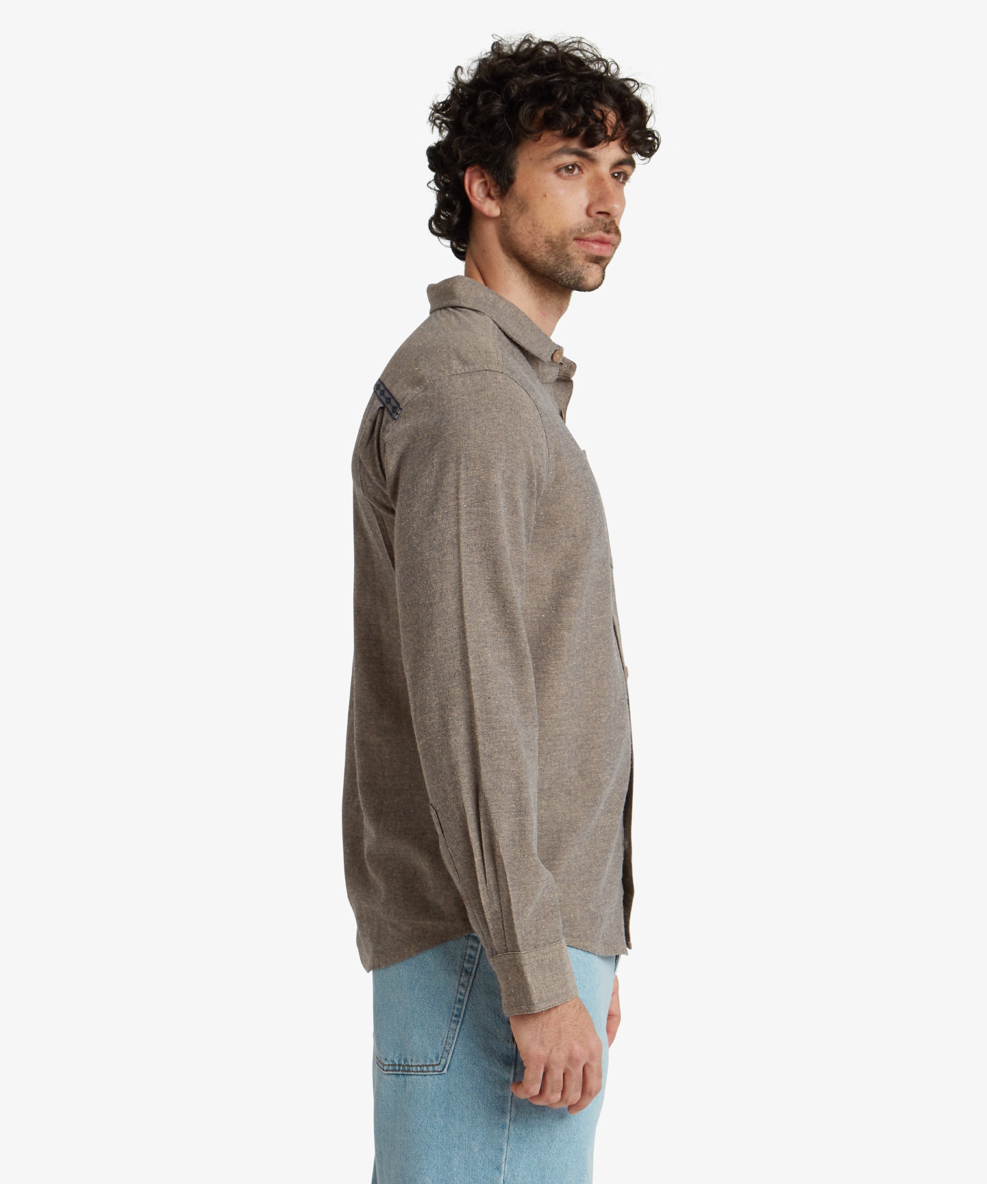 Daha Long Sleeve Shirt - Rathee Blue