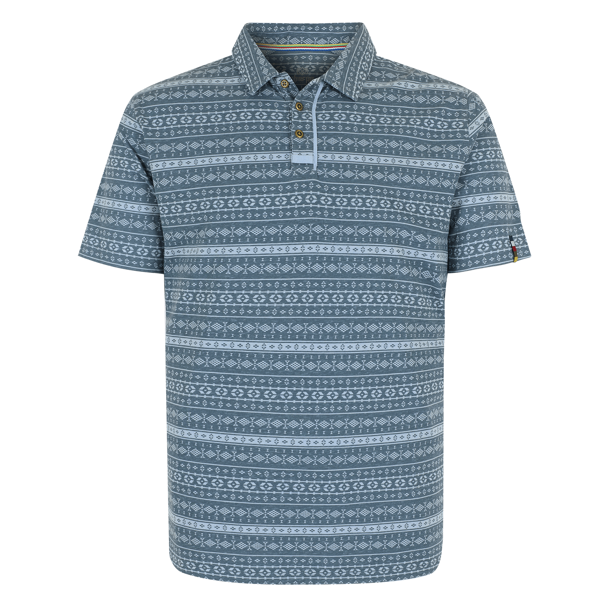 Dhani Polo Shirt - Haze Stripe