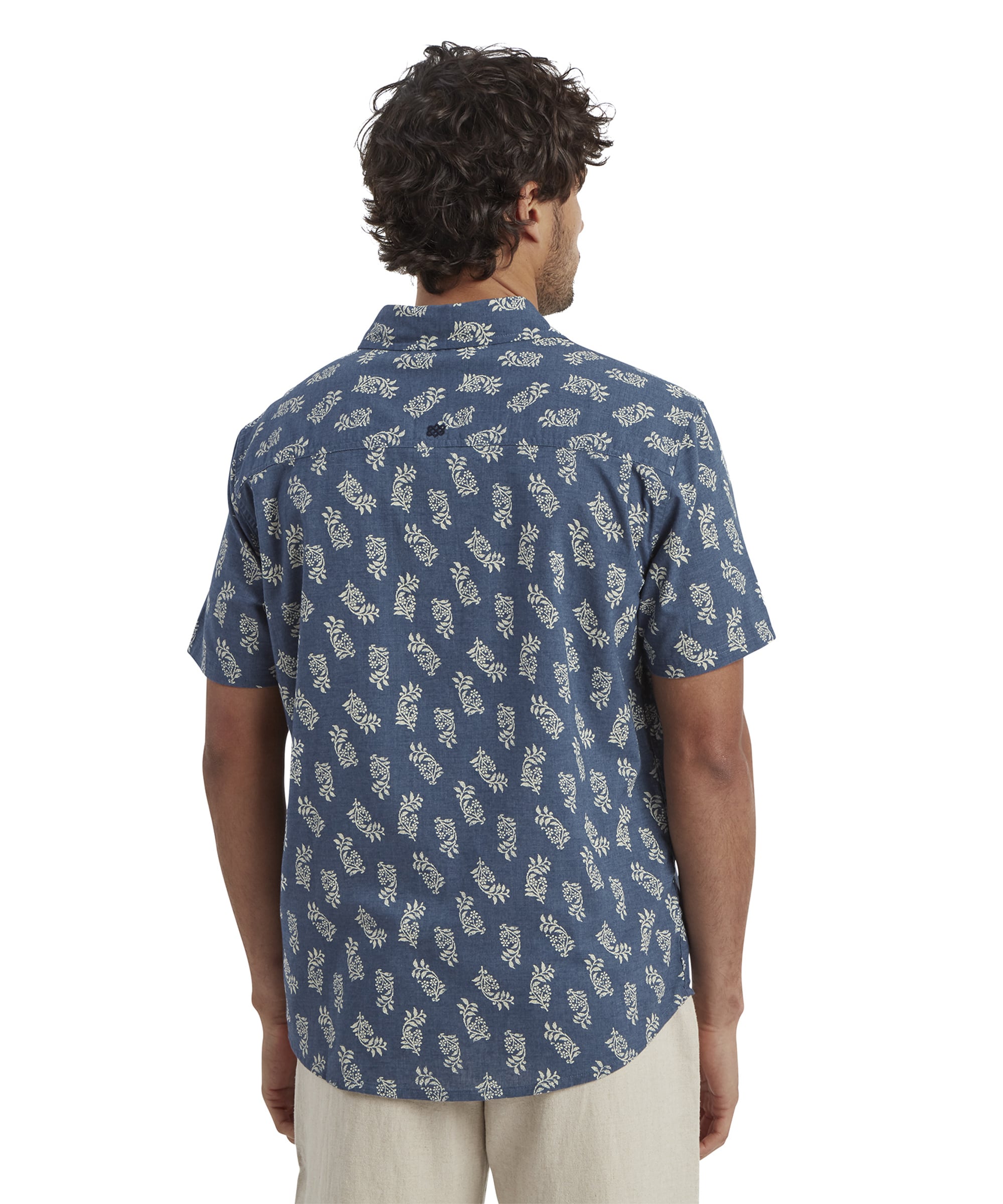 Indi Floral Short Sleeve Shirt - Rathee Blue