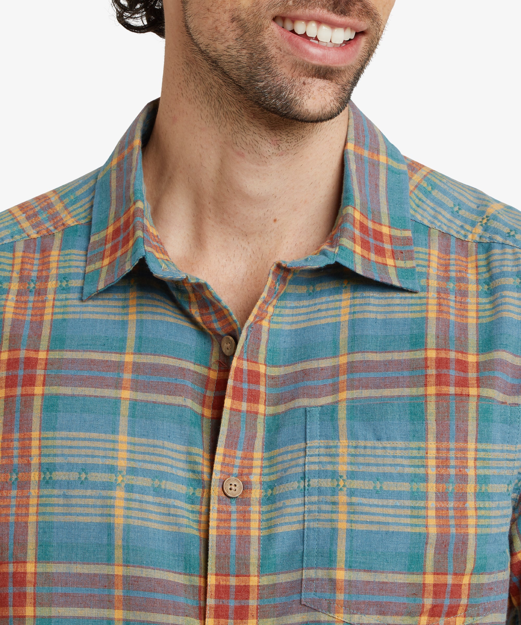 Jampa Plaid Short Sleeve Shirt - Hydra