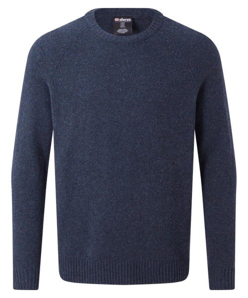 Mens Kangtega Crew Sweater Blue Sherpa Adventure Gear