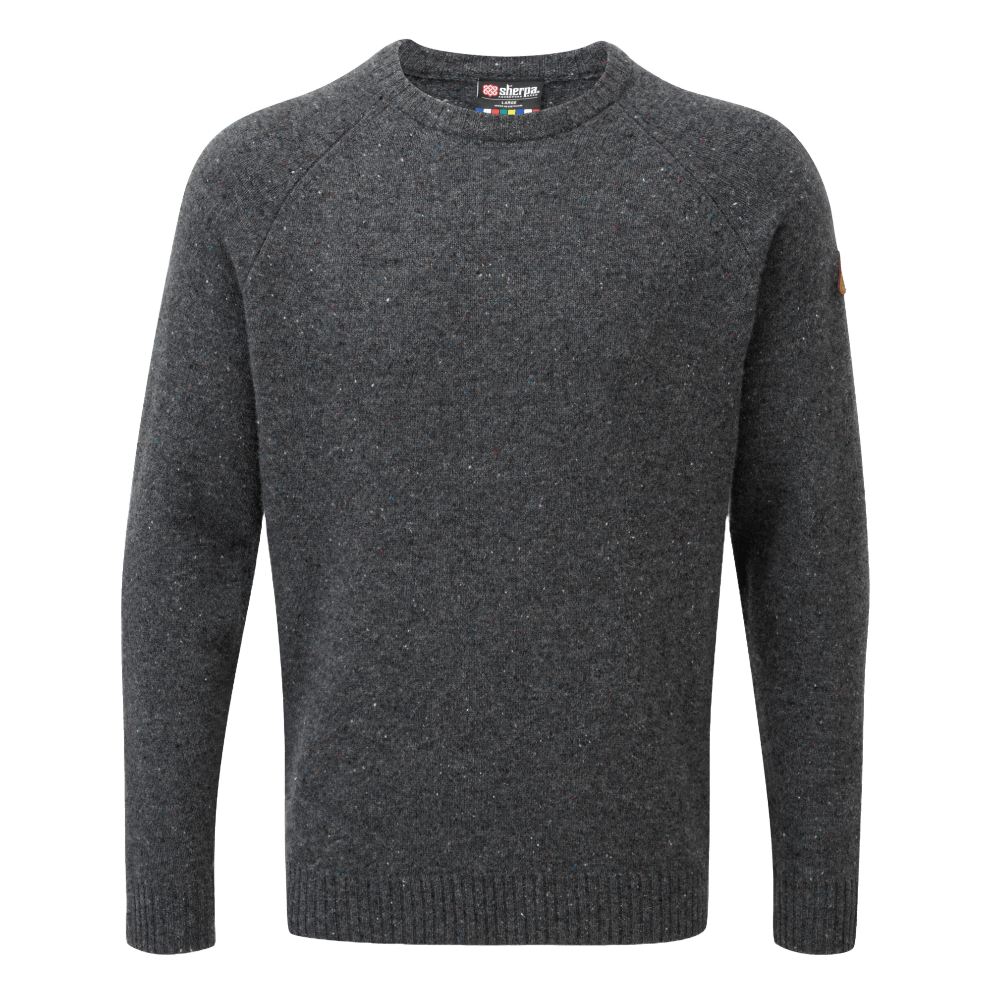 Kangtega Pullover mit Rundhalsausschnitt – Kharani-Grau