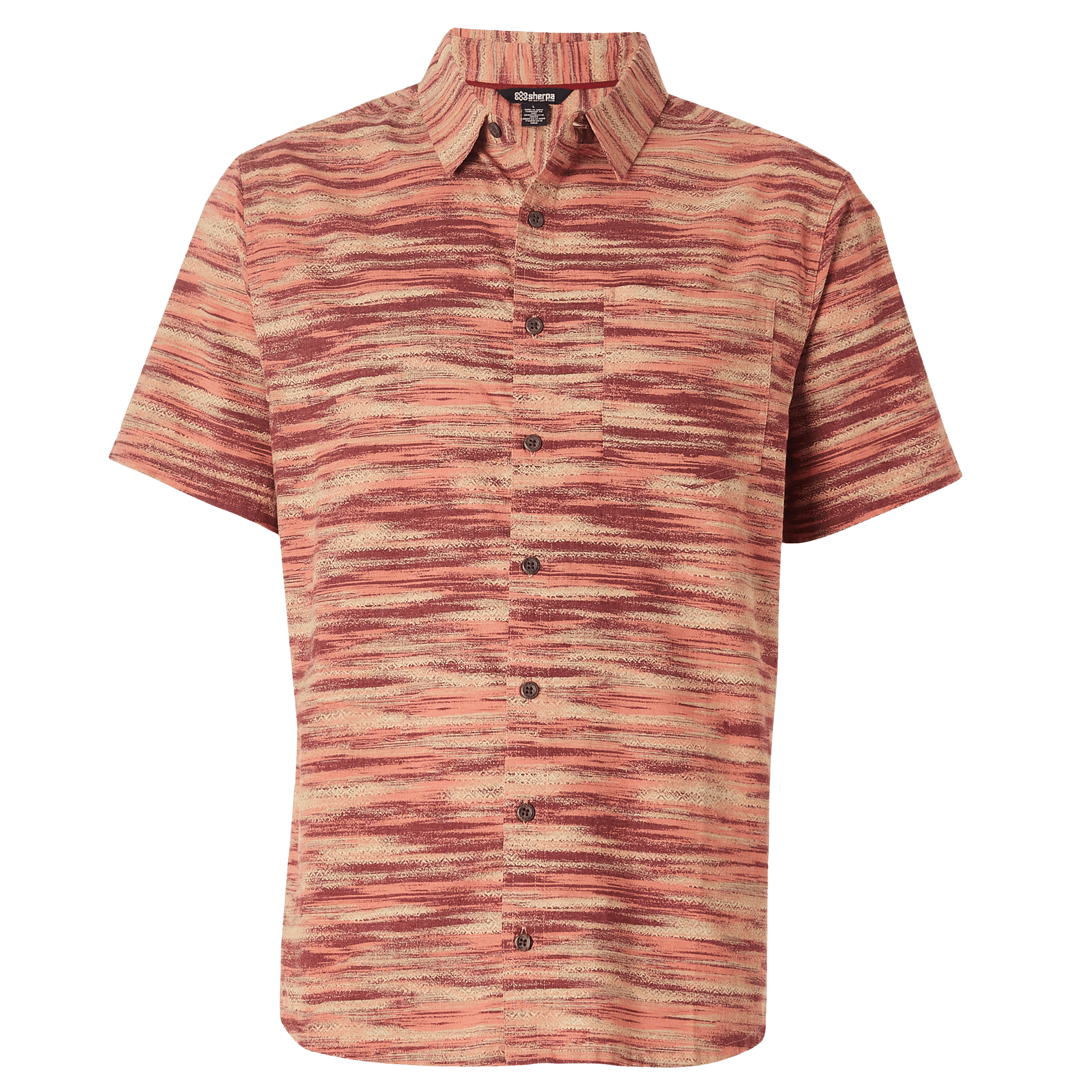 Khamsu Short Sleeve Shirt - Desert Sand Space Dye