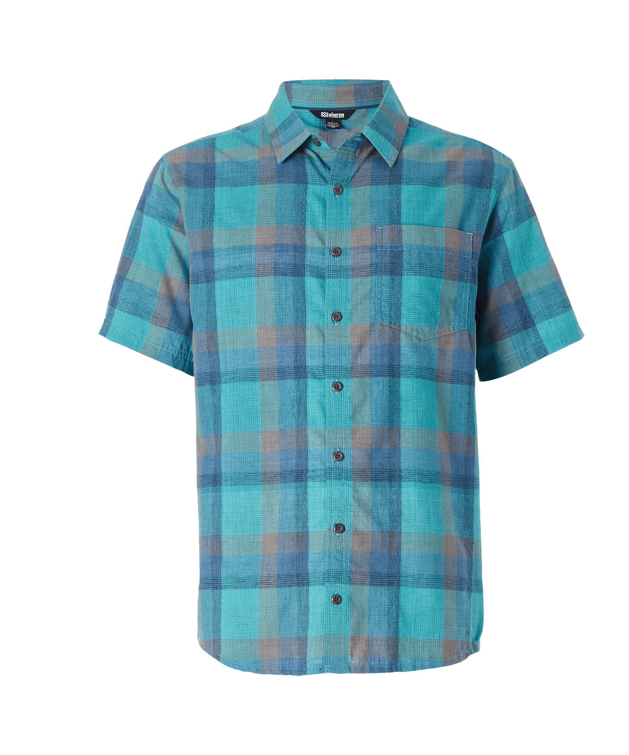 Sherpa Adventure Gear Khamsu Short Sleeve Shirt in Blue