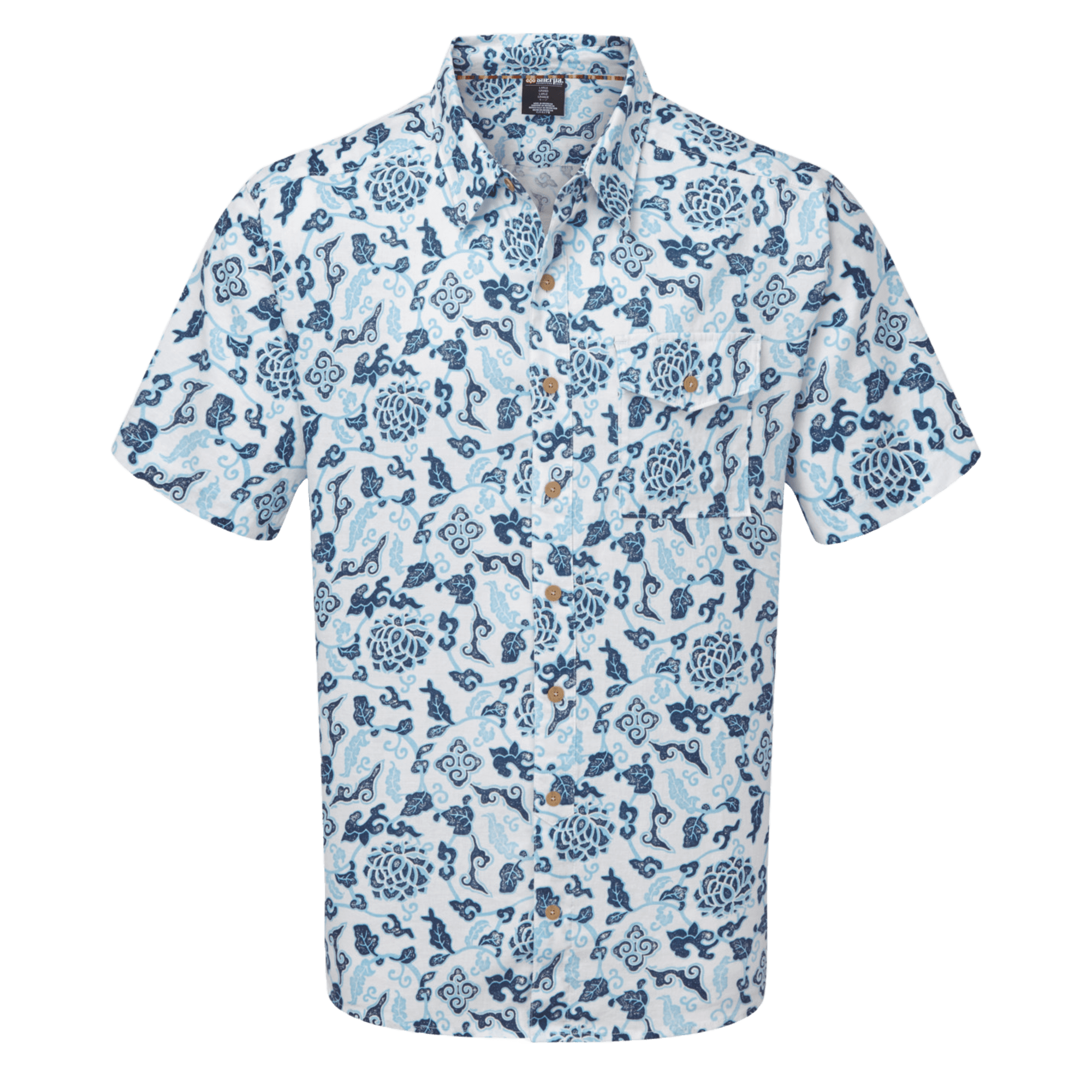 Kiran Short Sleeve Shirt - Katha White Print