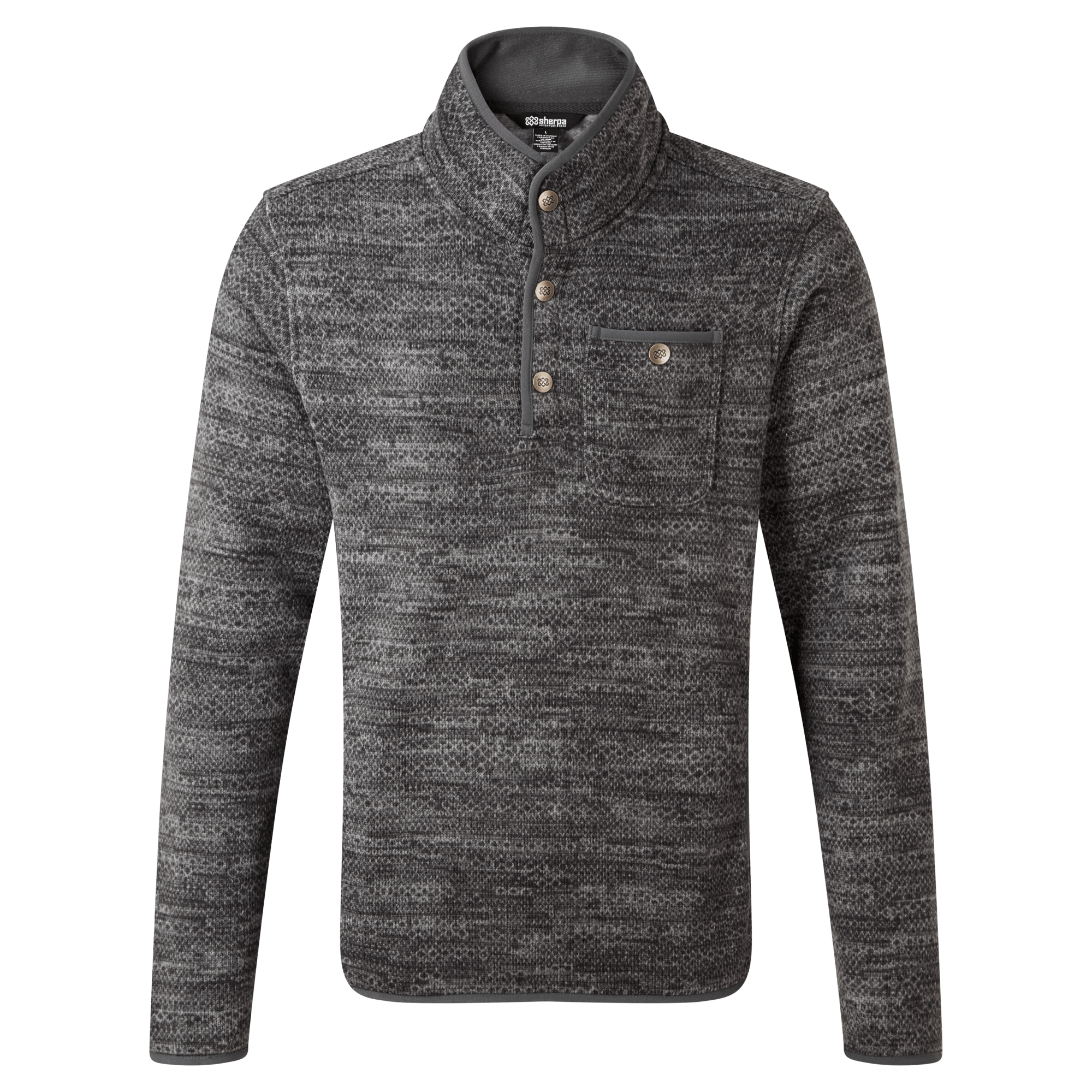 Lumbini Pullover - Kharani Grey Texture