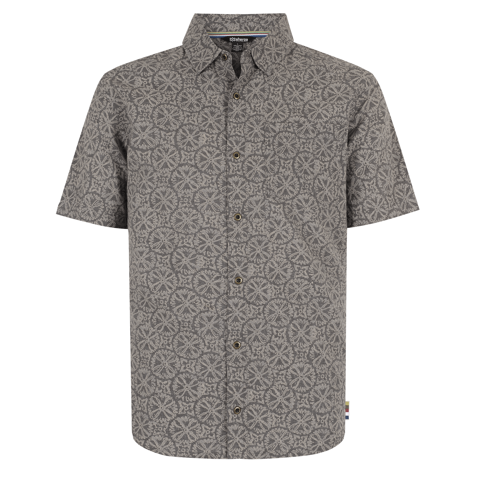 Sherpa Adventure Gear Mancari Short Sleeve Shirt in Grey