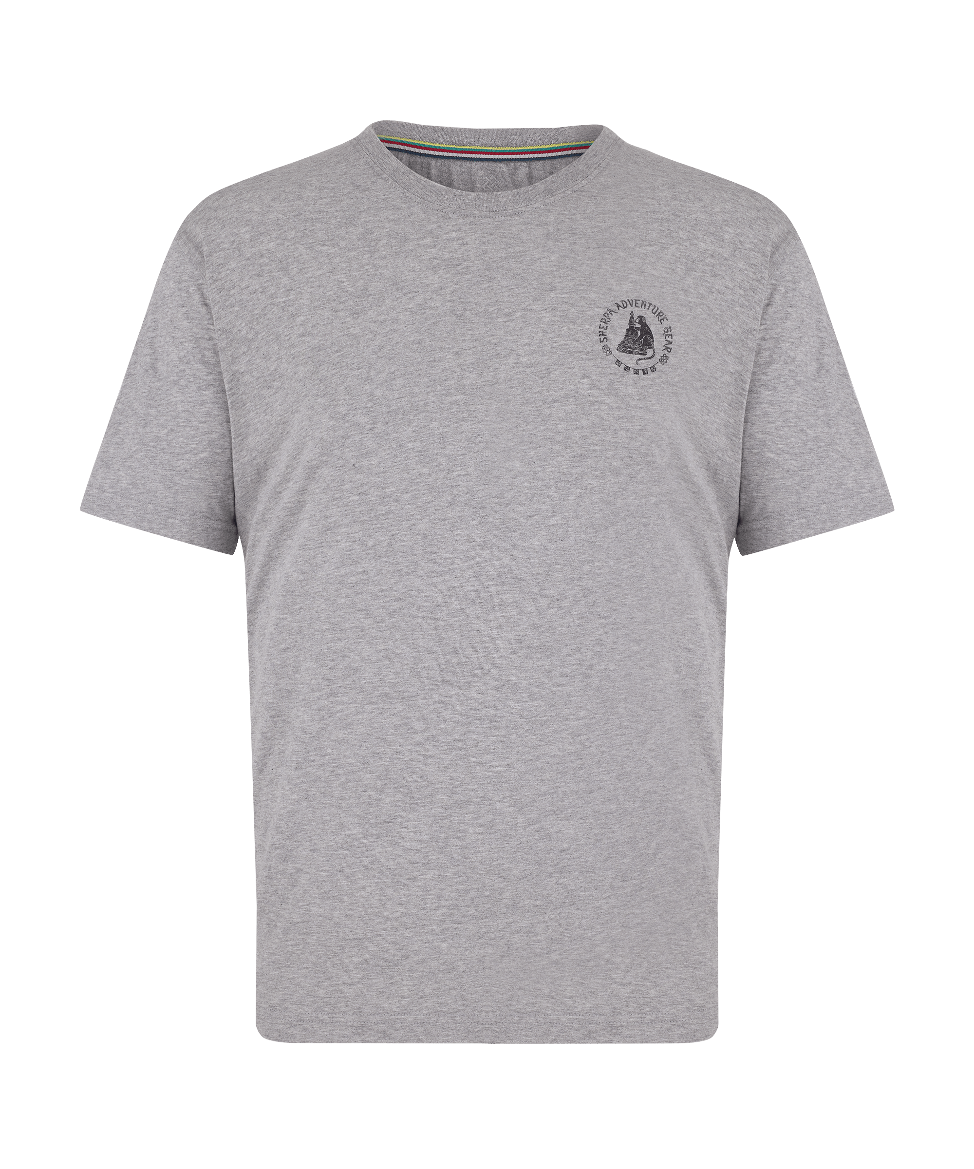 T-Shirt mit Affen-Motiv - Grau meliert