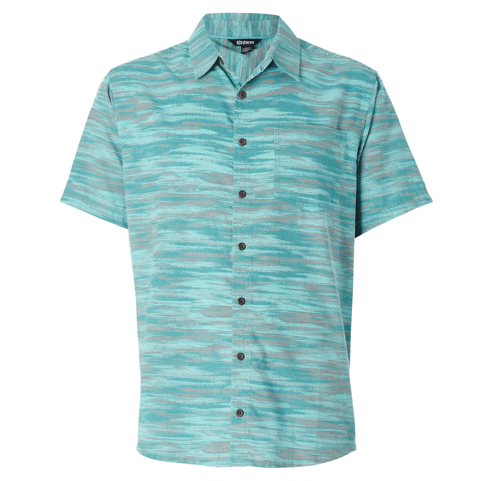 Pathhar Short Sleeve Shirt - Azule Space Dye