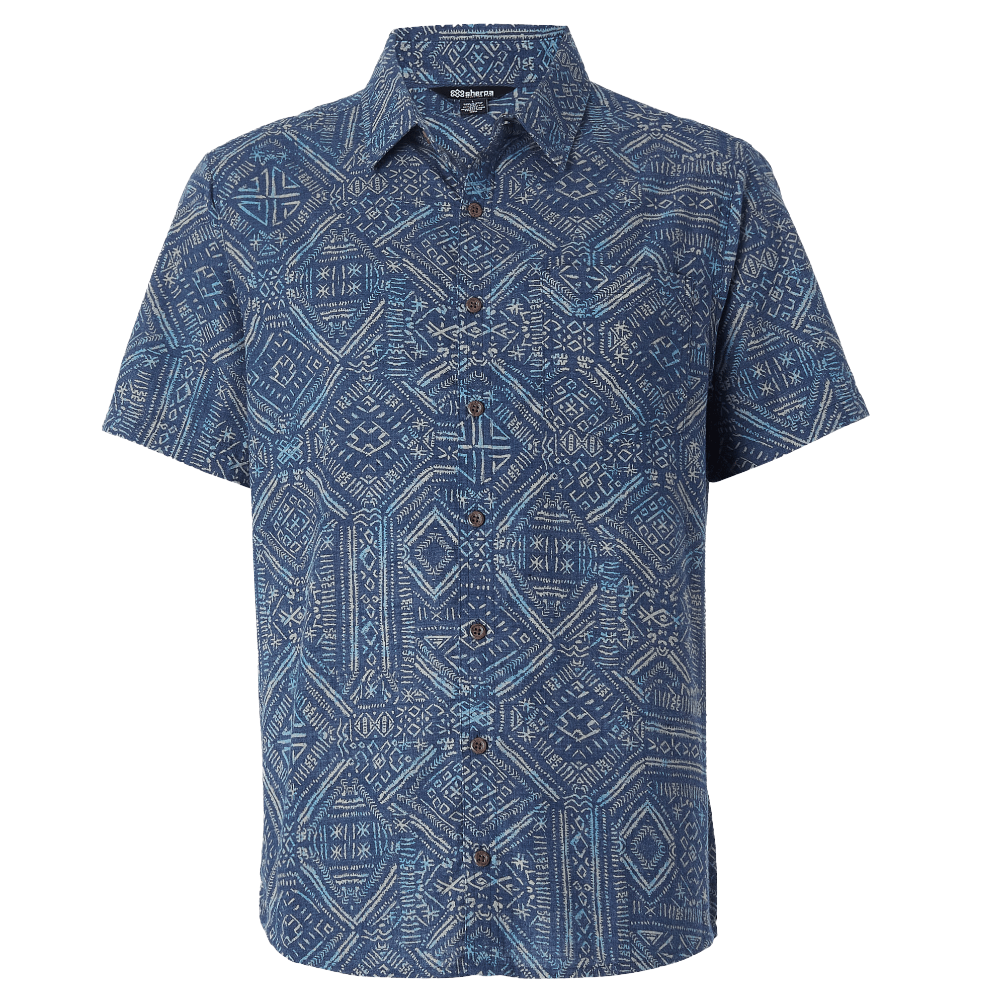 Sherpa Adventure Gear Pathhar Short Sleeve Shirt in Blue