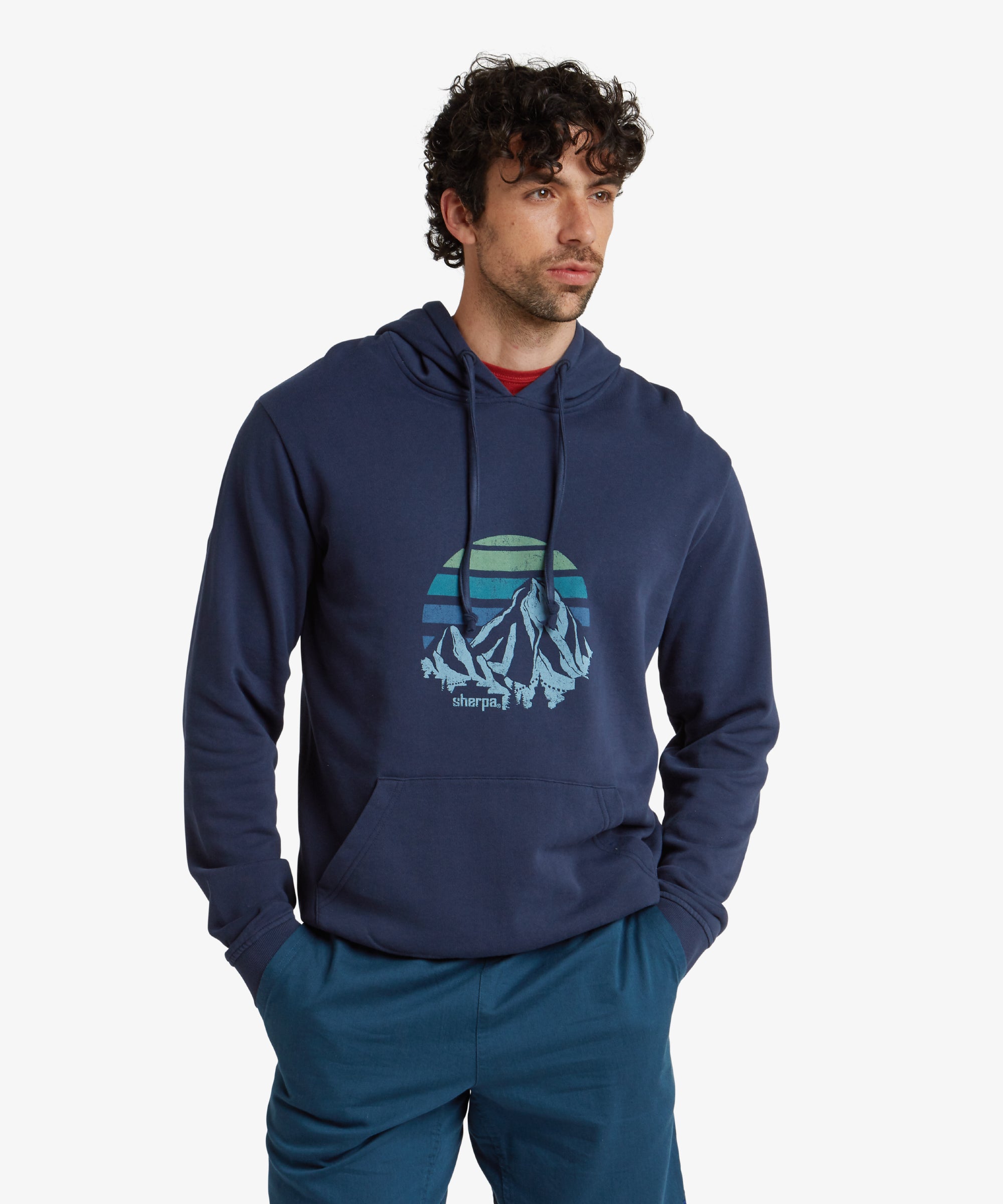 Pokhara Sunset Hoodie – Rathee Blue