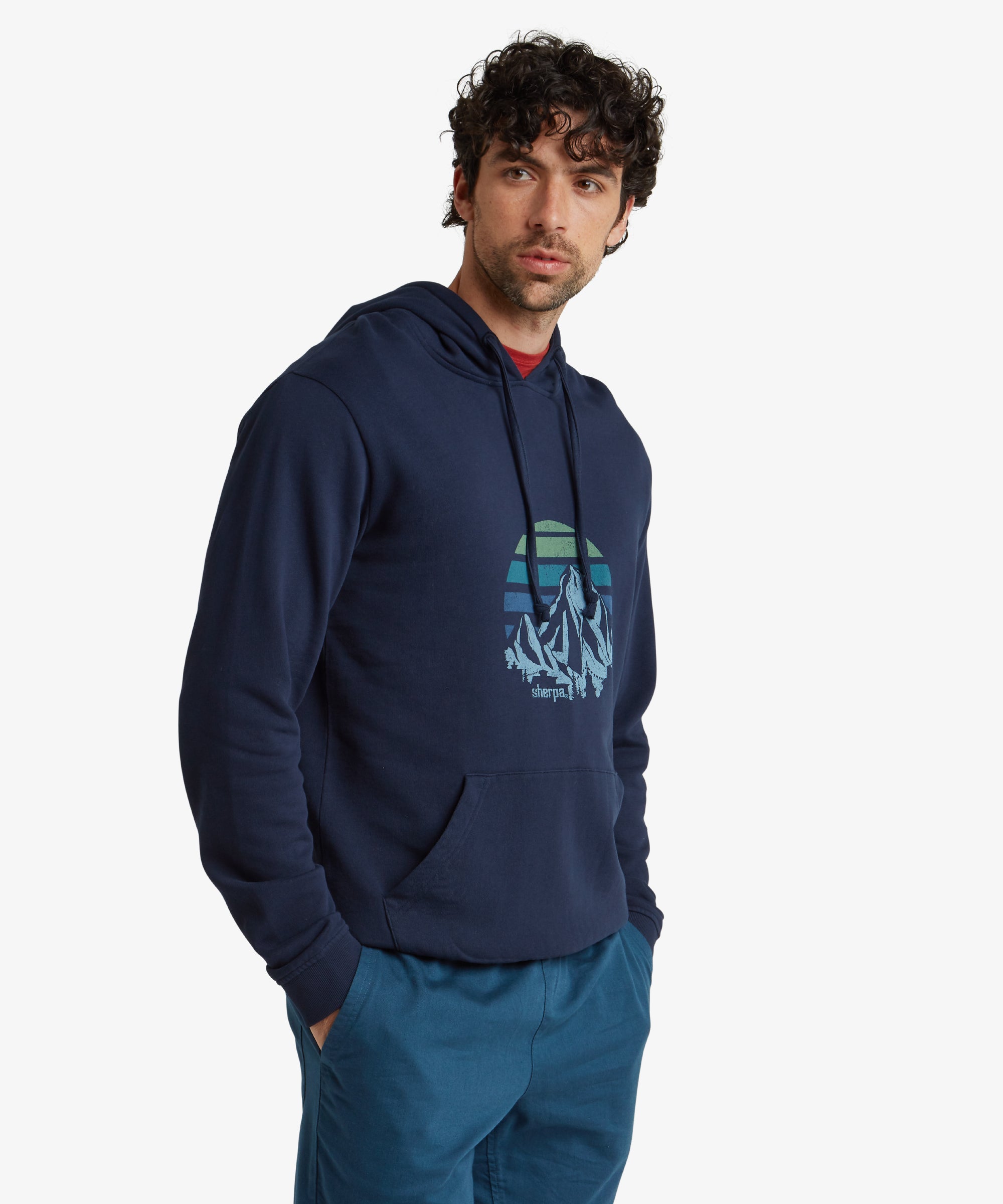 Pokhara Sunset Hoodie - Rathee Blue