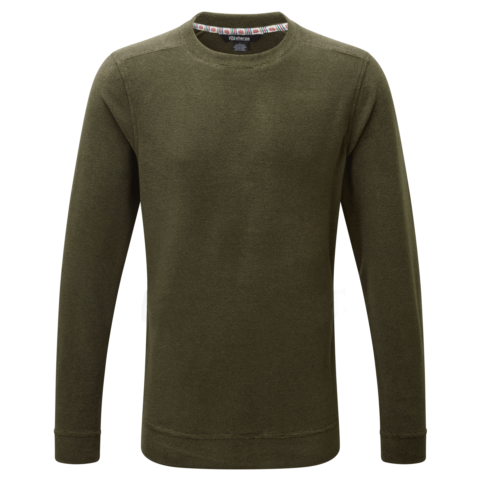 Rolpa Eco Fleece mit Rundhalsausschnitt - Immergrün