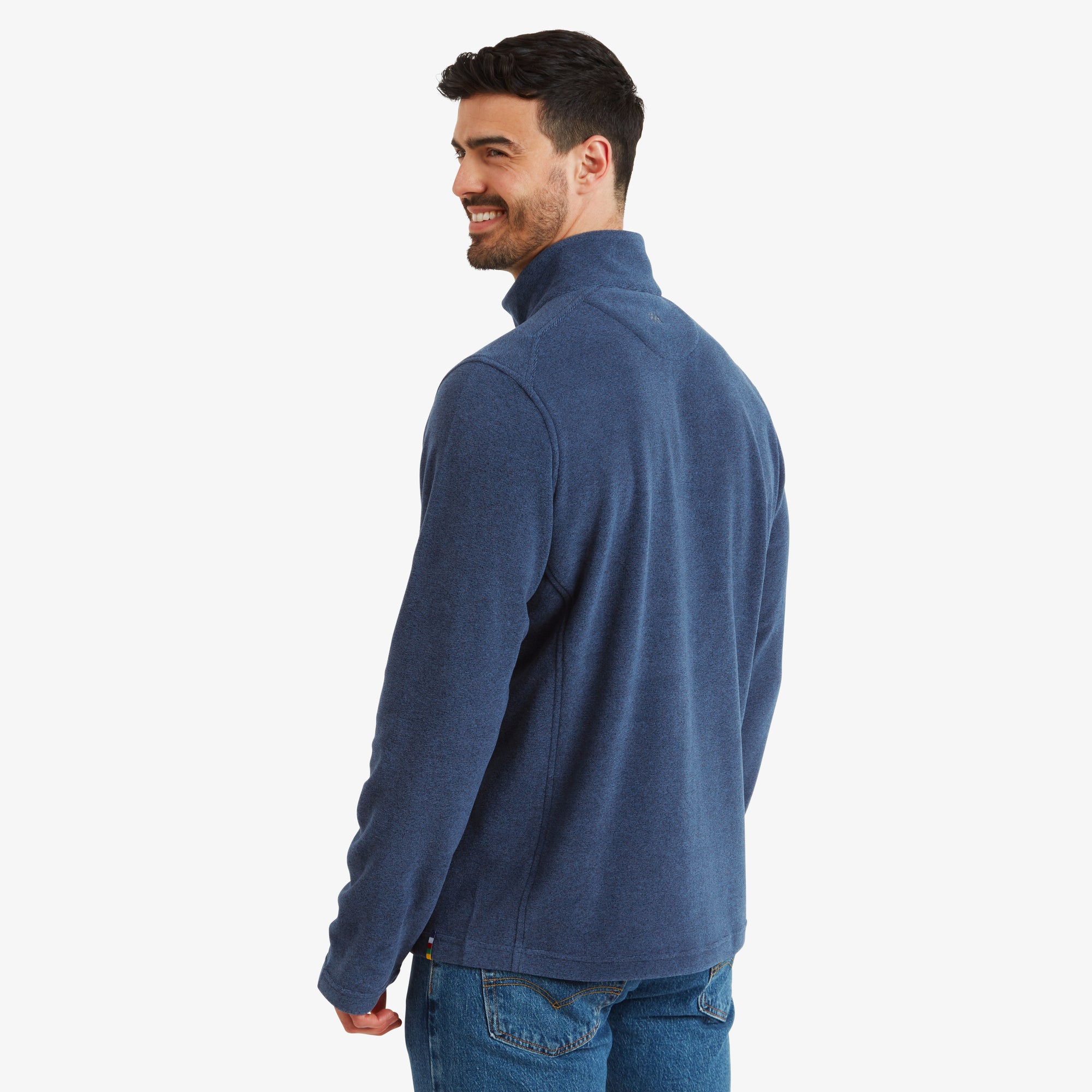 Rolpa Eco Quarter Zip - Rathee Blue