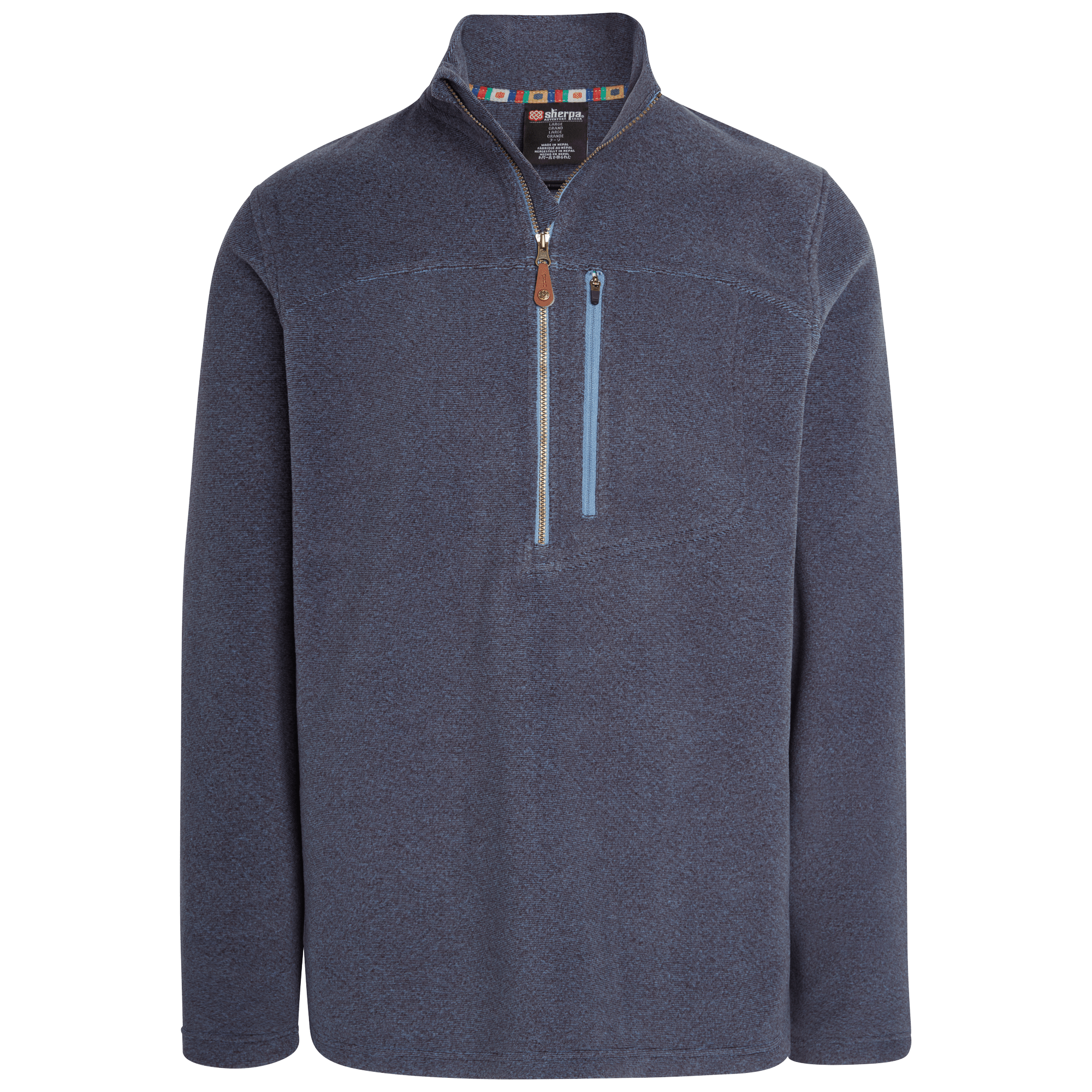 Rolpa Eco Quarter Zip - Neelo Blue