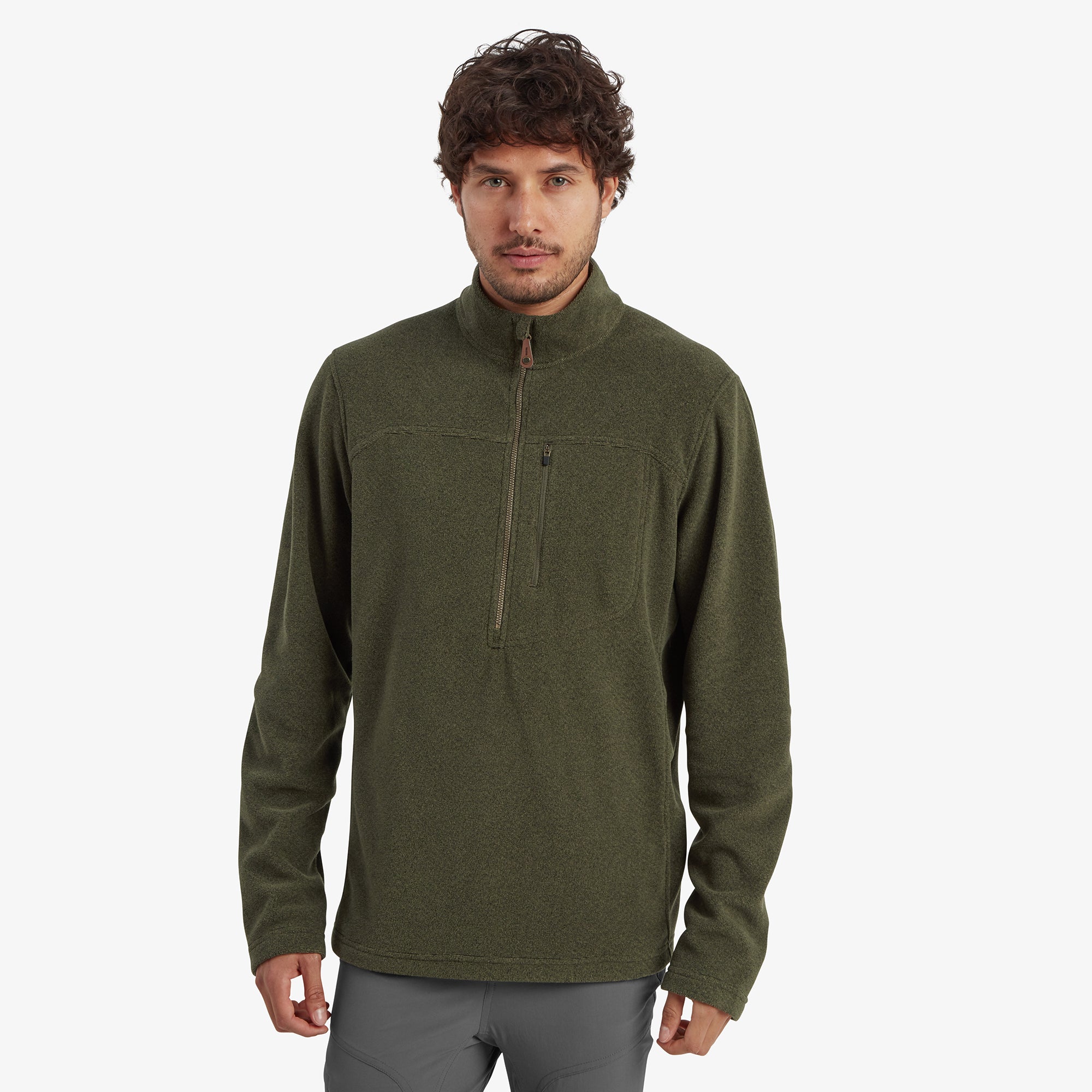 Rolpa Eco Quarter Zip - Immergrün