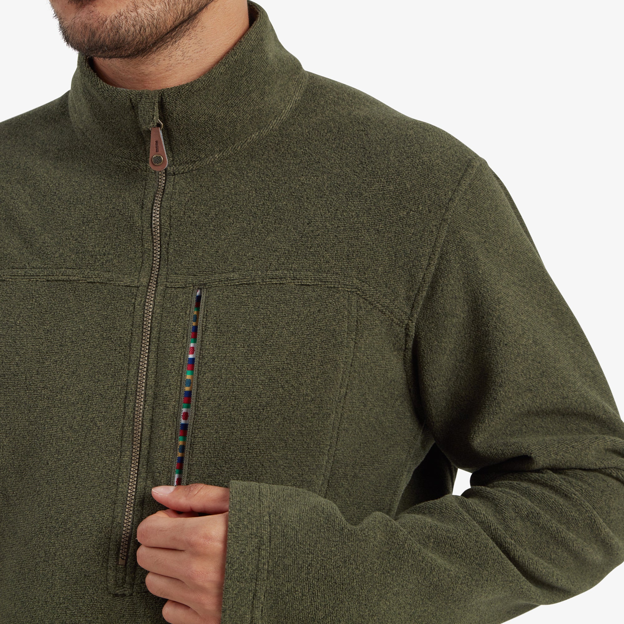 Rolpa Eco Quarter Zip - Immergrün