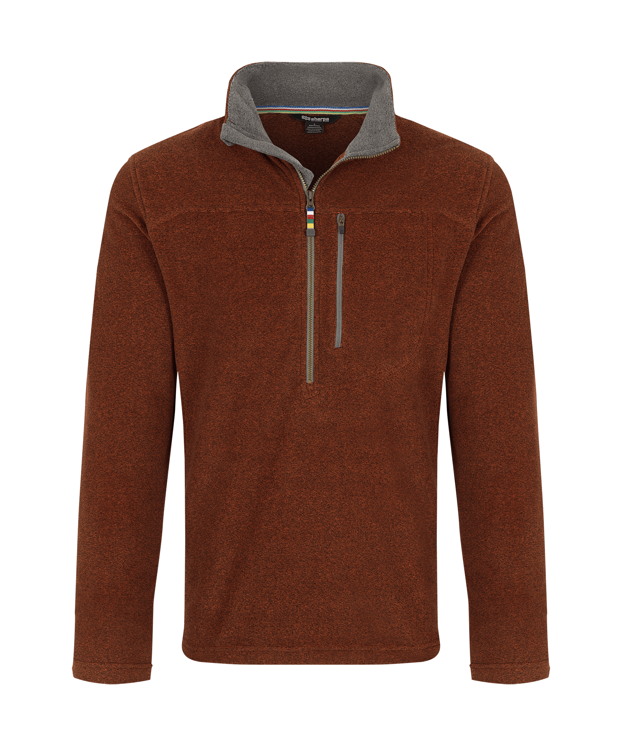 Sherpa Adventure Gear Rolpa Eco Quarter Zip in Red