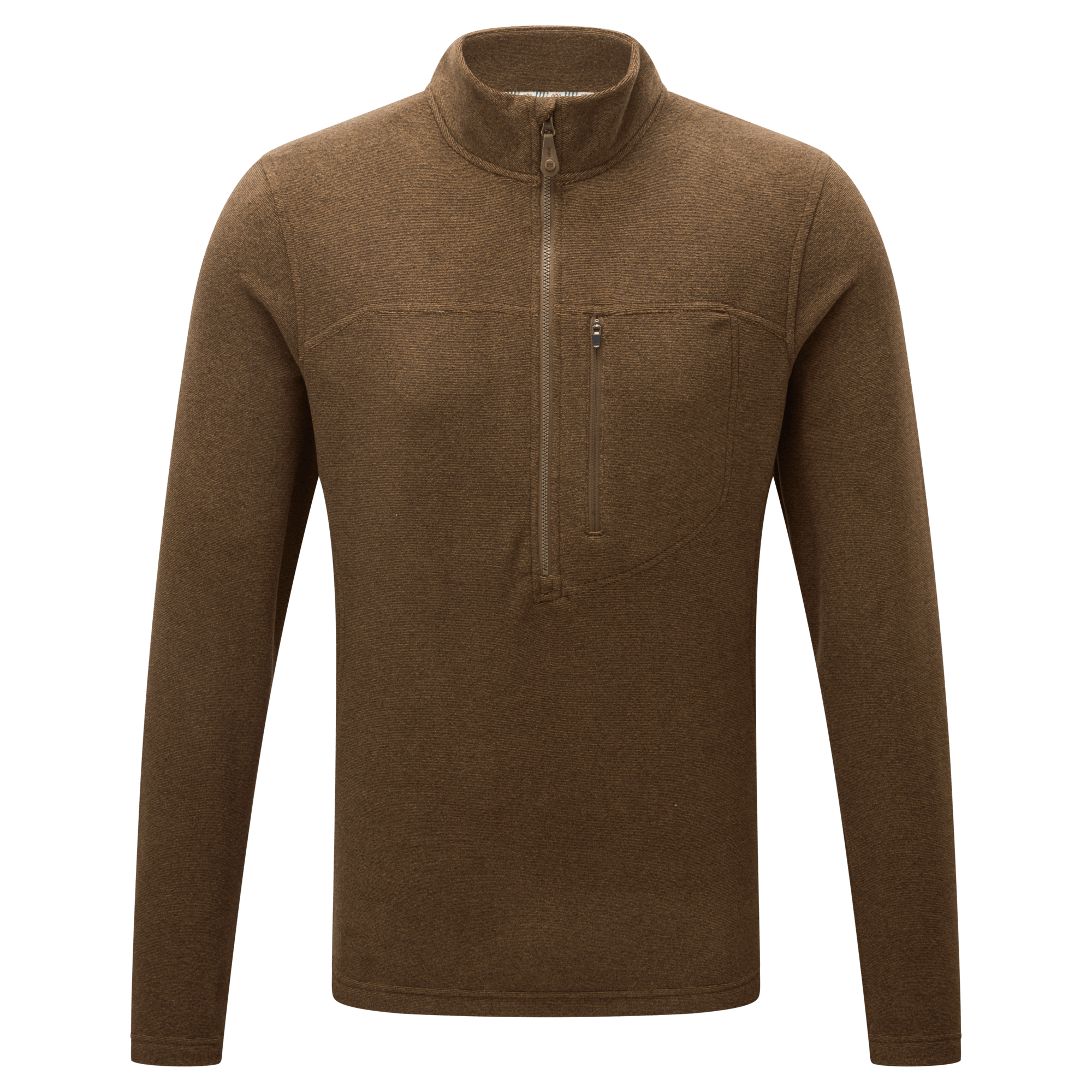 Sherpa Adventure Gear Rolpa Zip T-Shirt in Light Brown