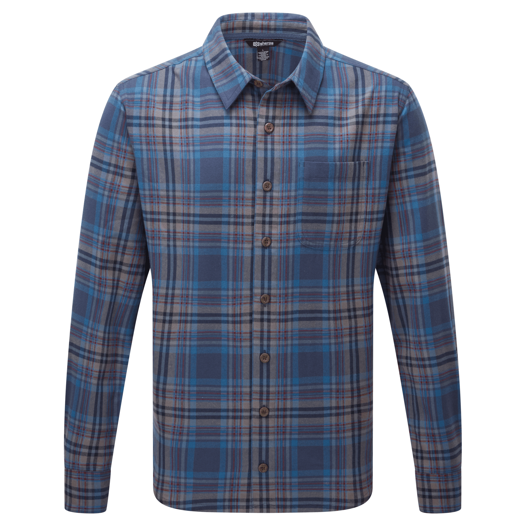 Rudra-Hemd - Neelo Blue Plaid