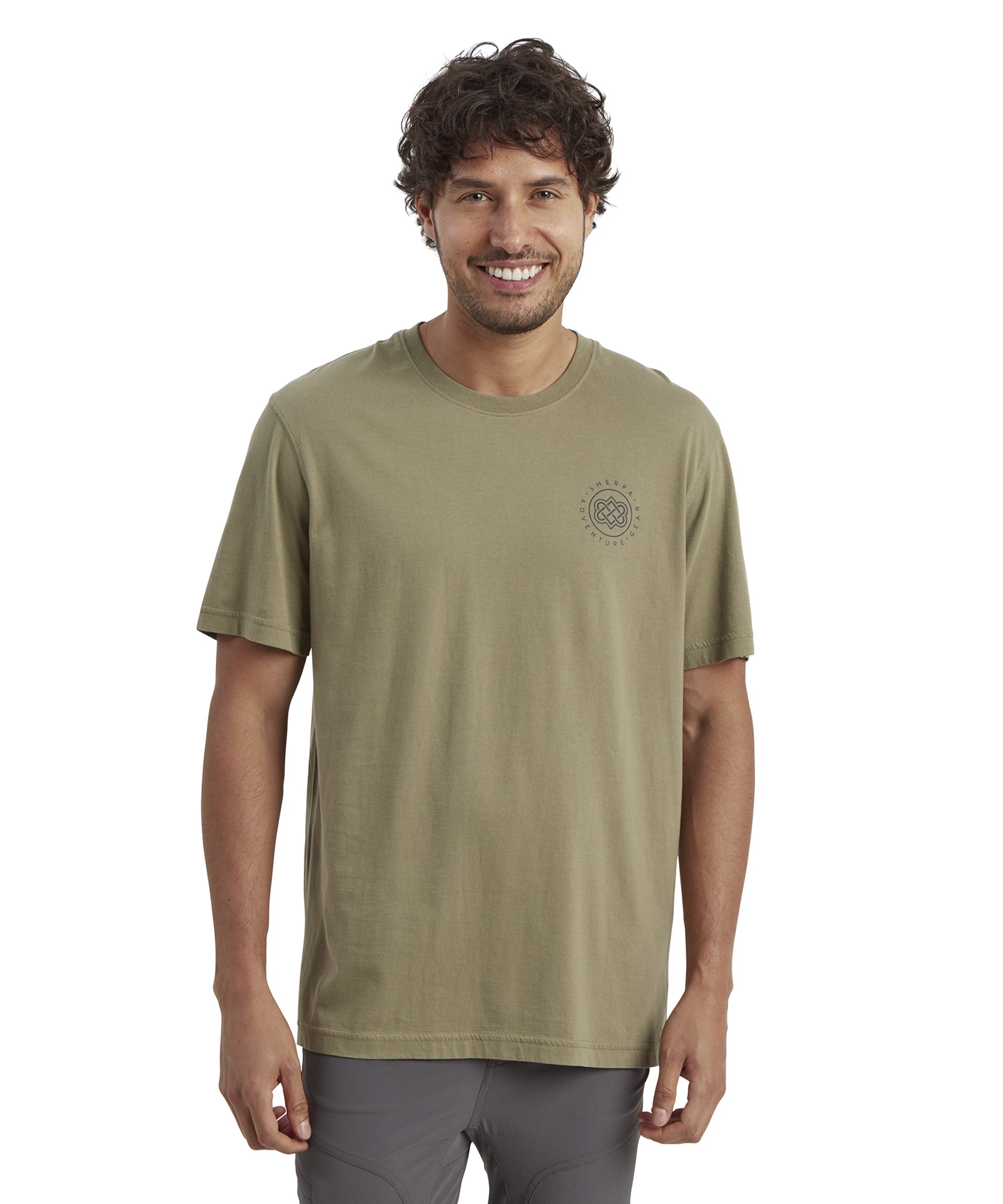 Sherpa Adventure Gear Summit T-Shirt in Green from the back