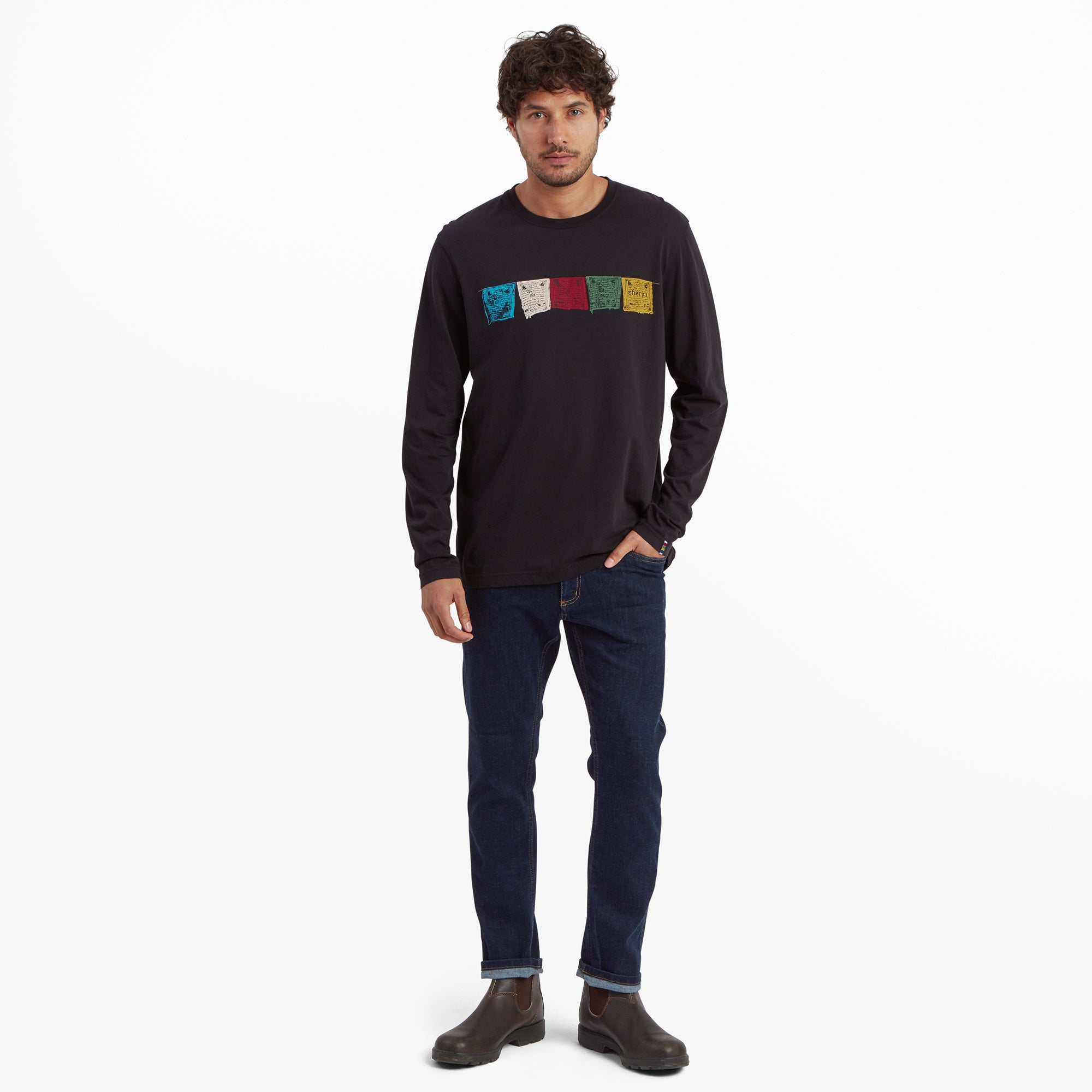 Tarcho Long Sleeve T-Shirt - Black