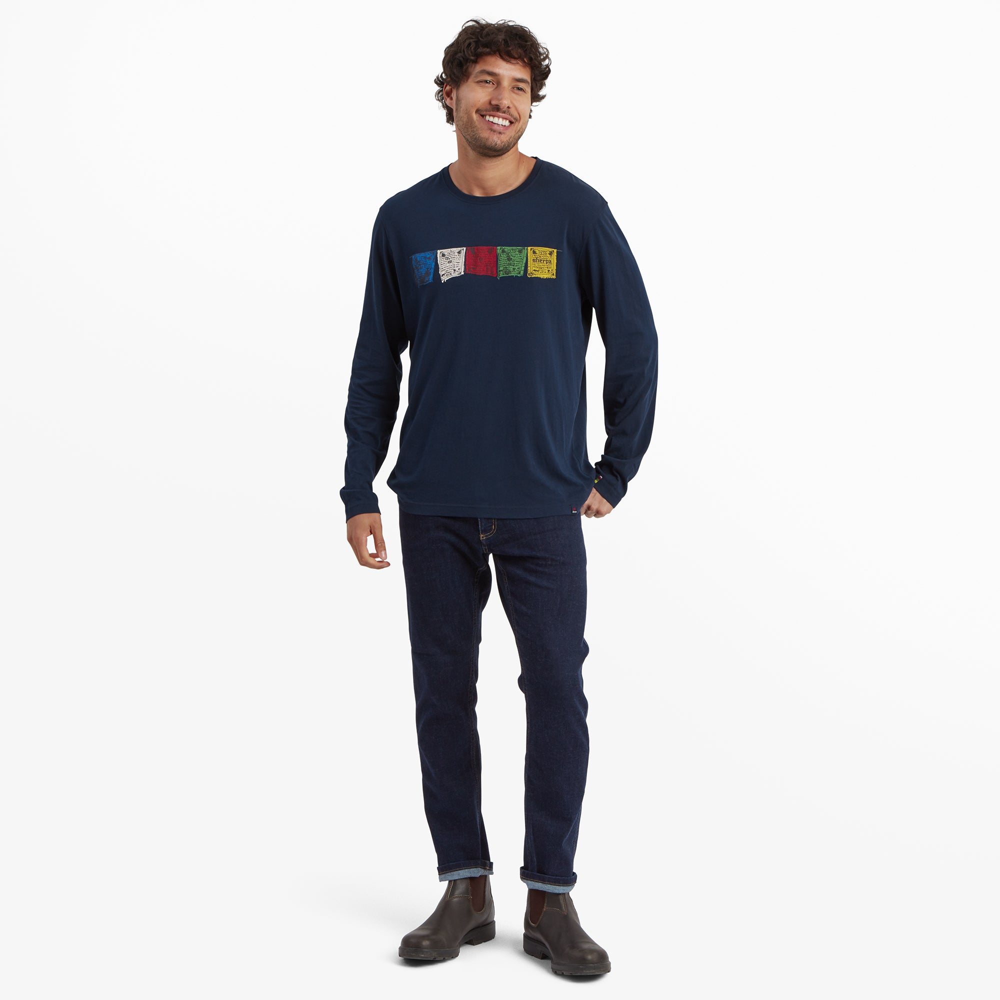 Tarcho Long Sleeve T-Shirt - Rathee Blue