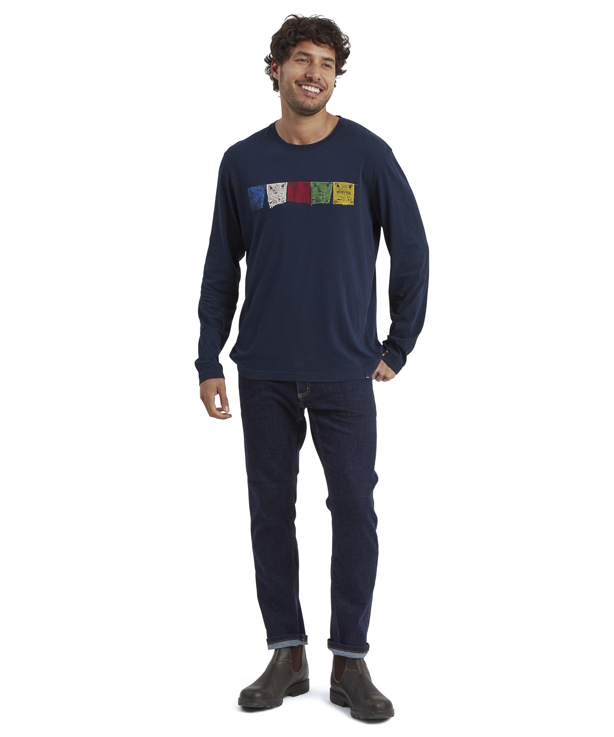 Tarcho Long Sleeve T-Shirt - Rathee Blue