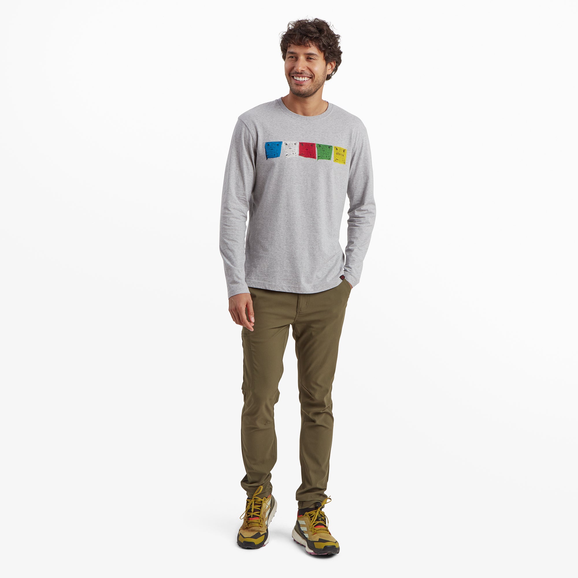 Tarcho Long Sleeve T-Shirt - Heather Grey