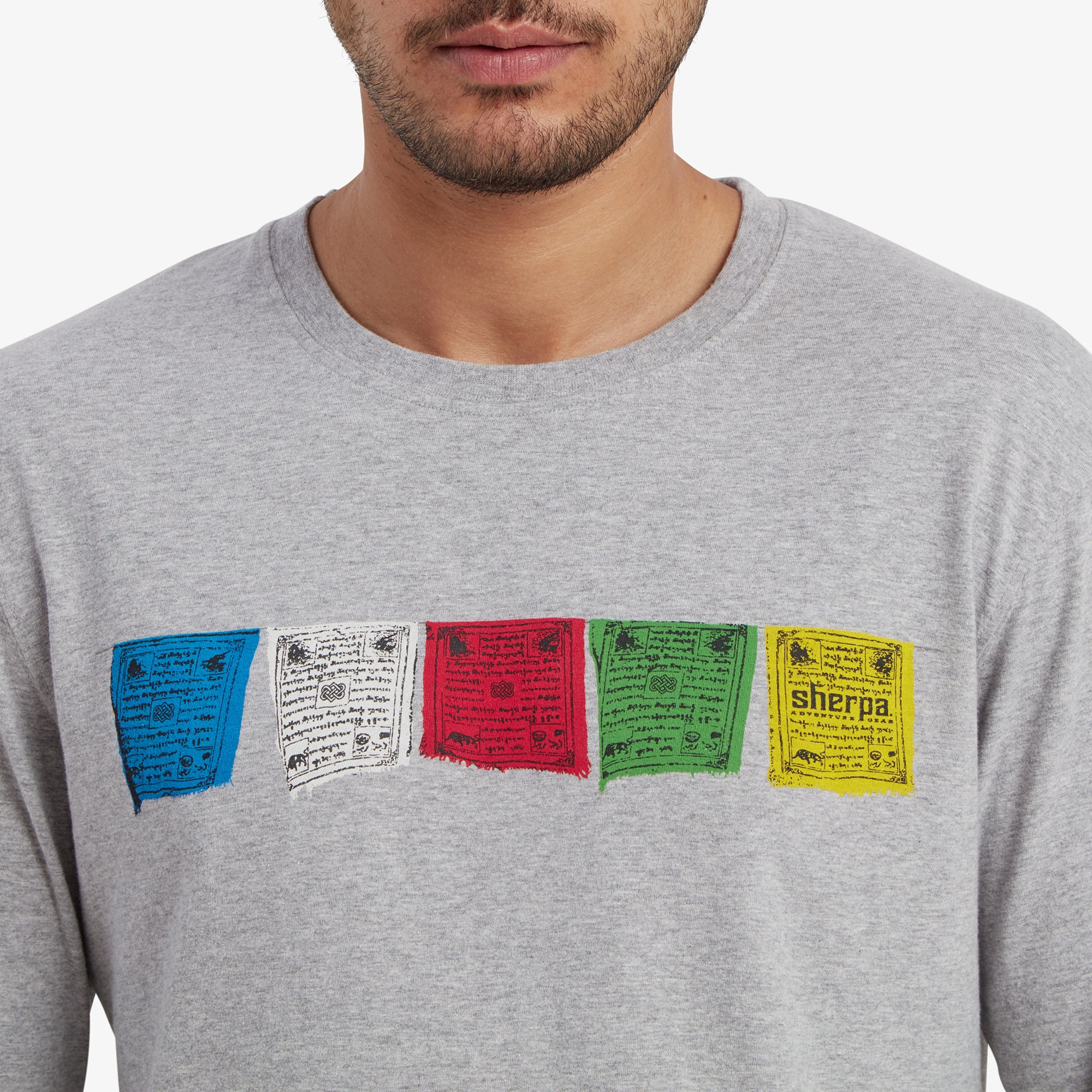 Tarcho Long Sleeve T-Shirt - Heather Grey