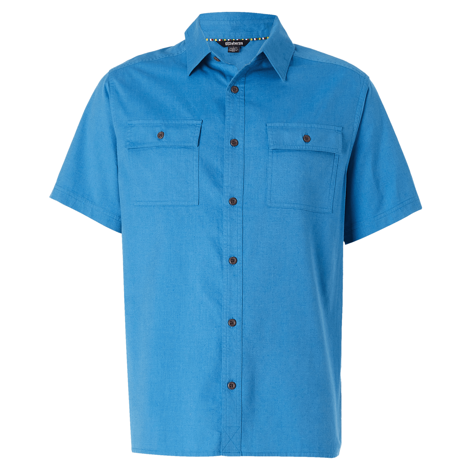 Sherpa Adventure Gear Tharu Journey Short Sleeve Shirt in Blue